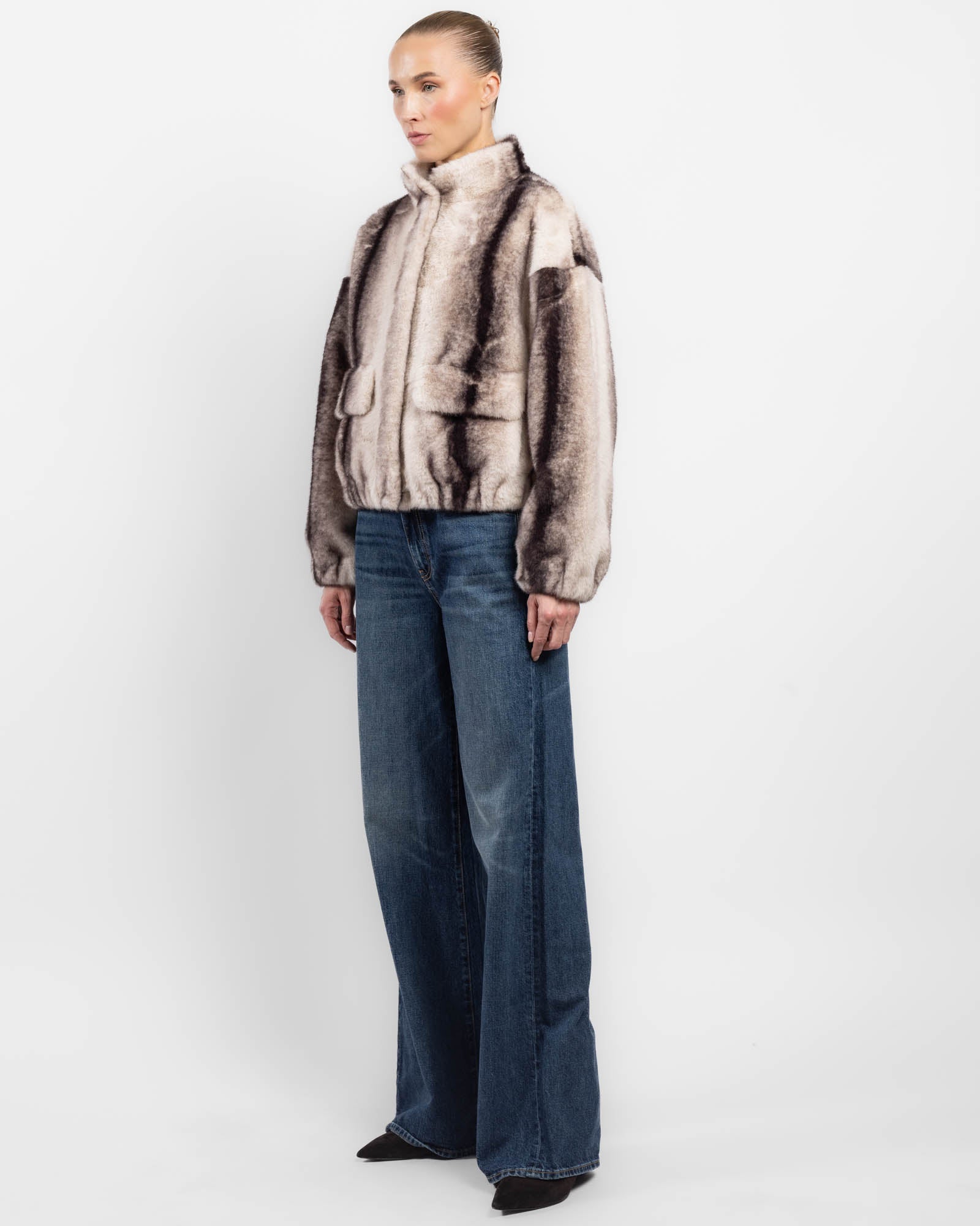 Veste en fausse fourrure
