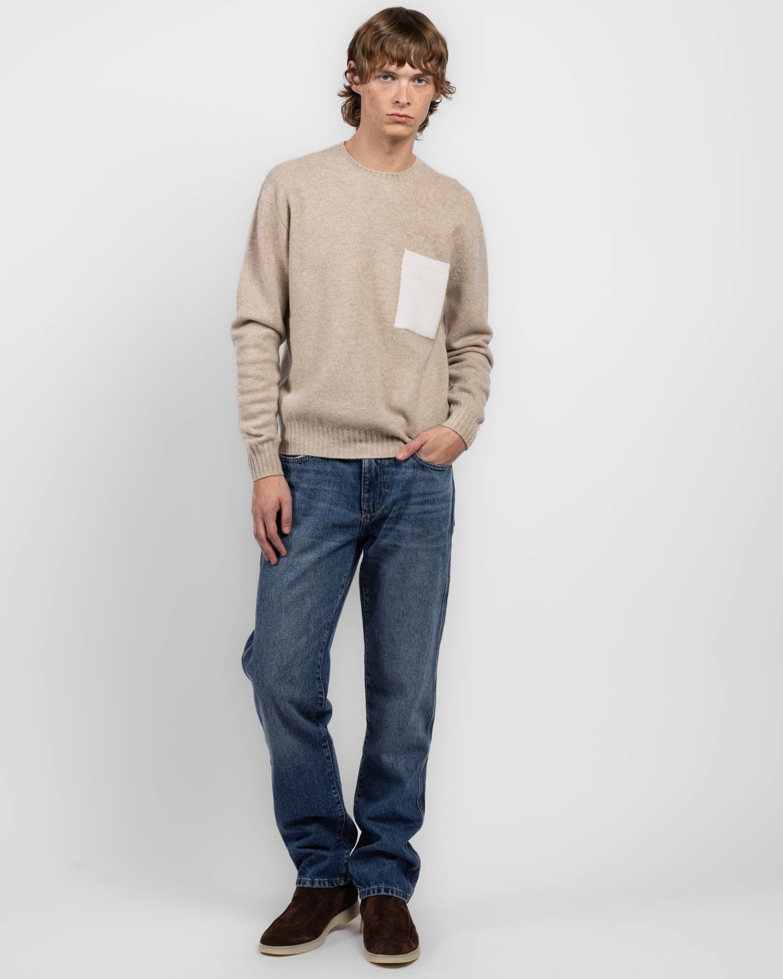 Pocket Crewneck Sweater