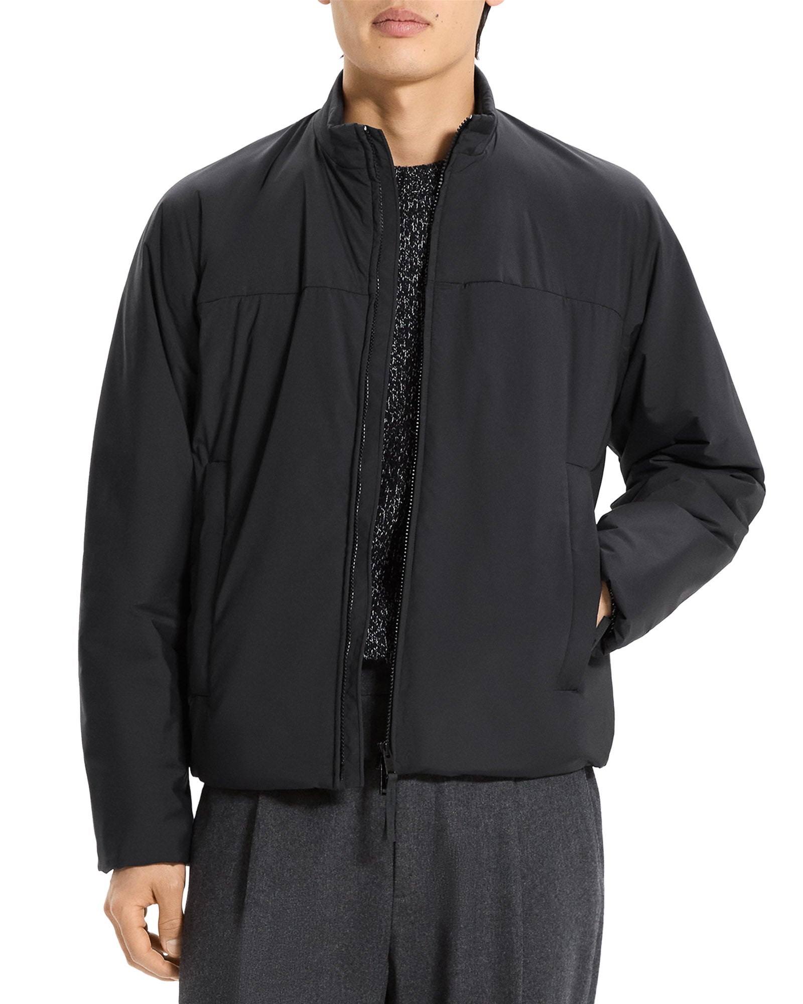 Layer Stand Collar Jacket