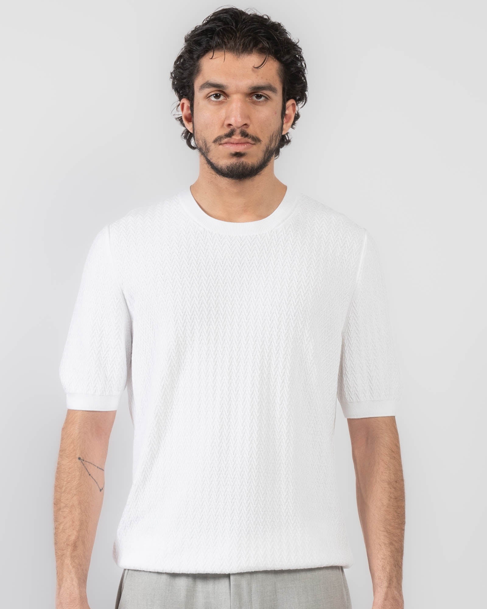 Pull à manches courtes