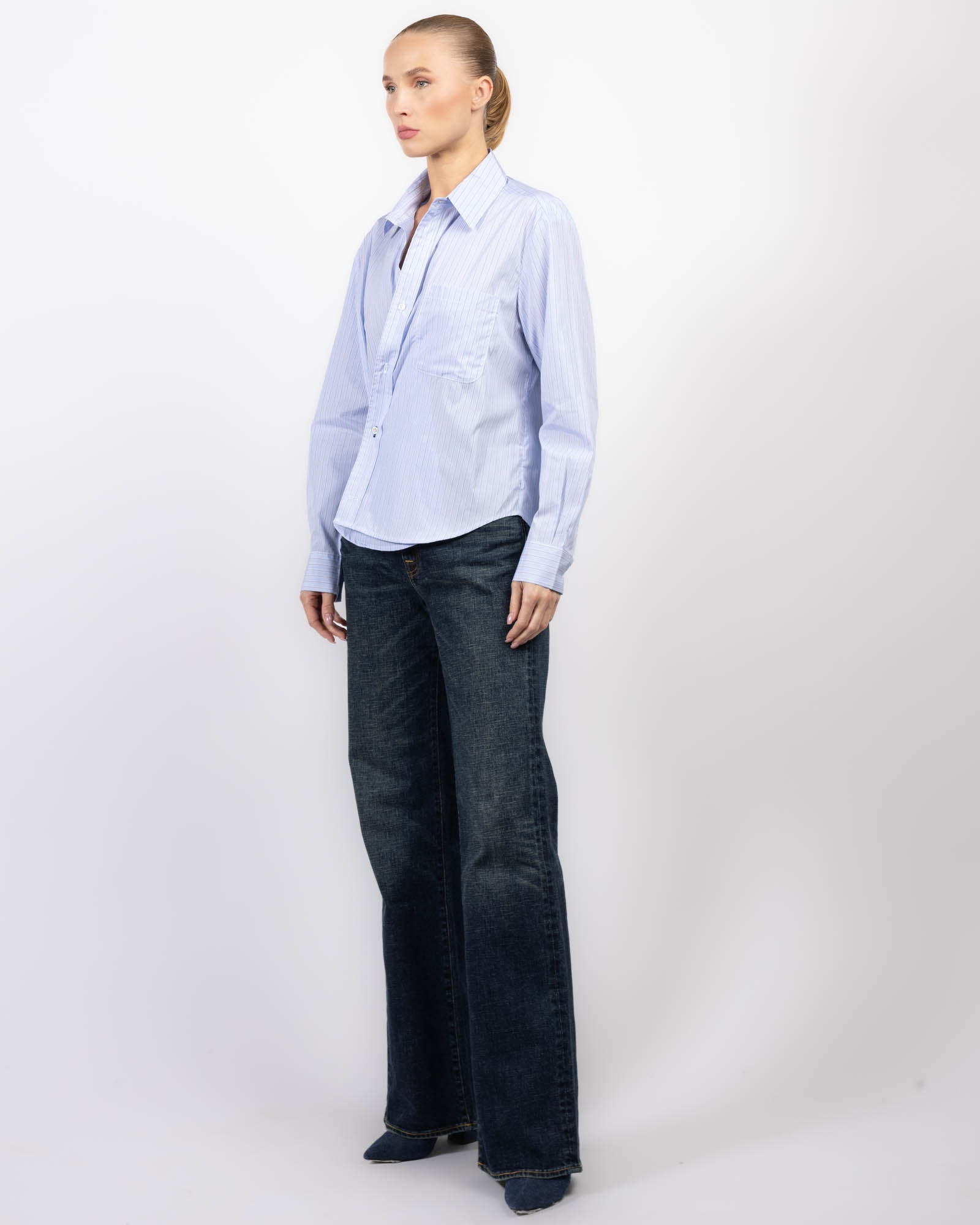 Chemise à rayures quotidiennes