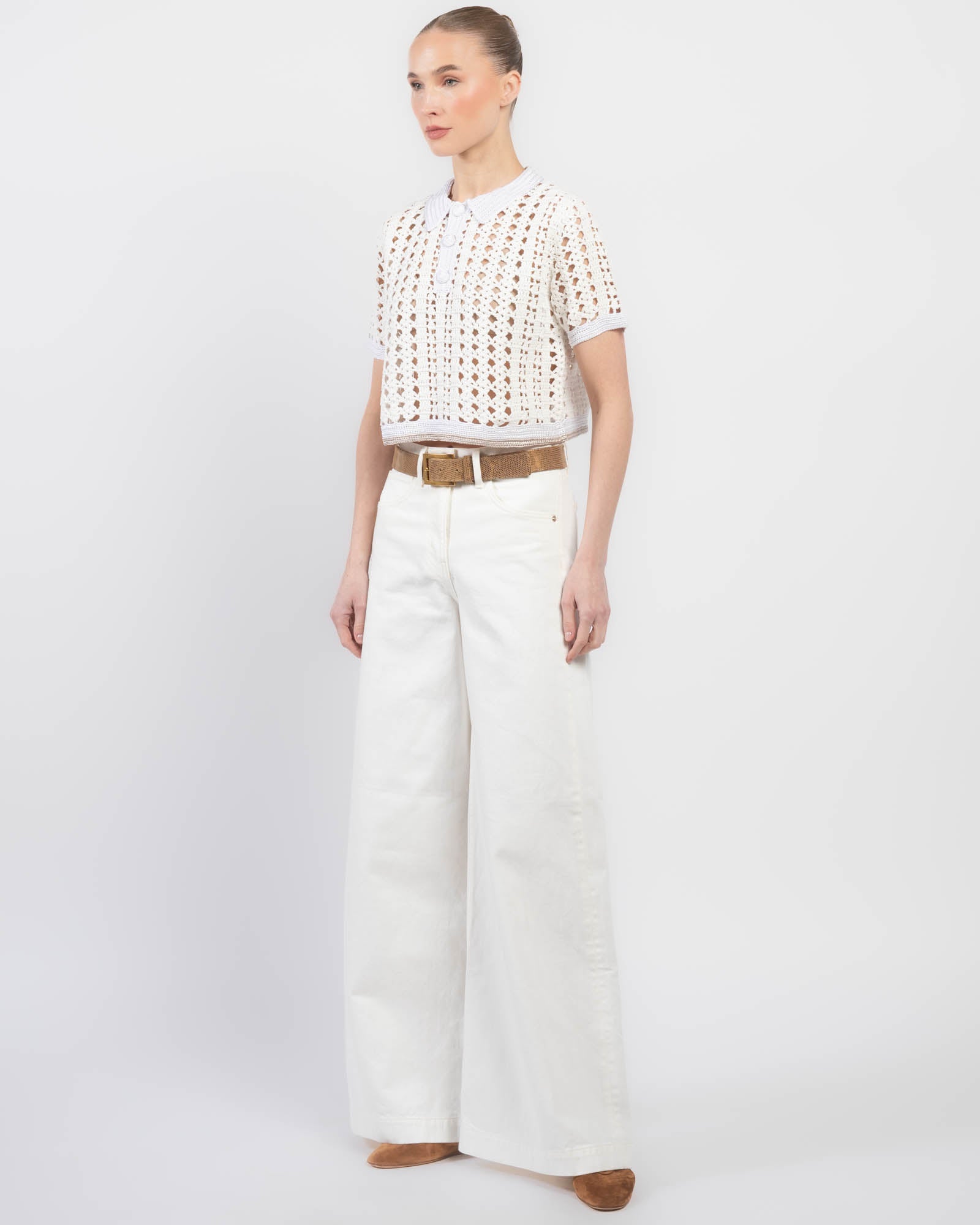 Crochet Crop Polo