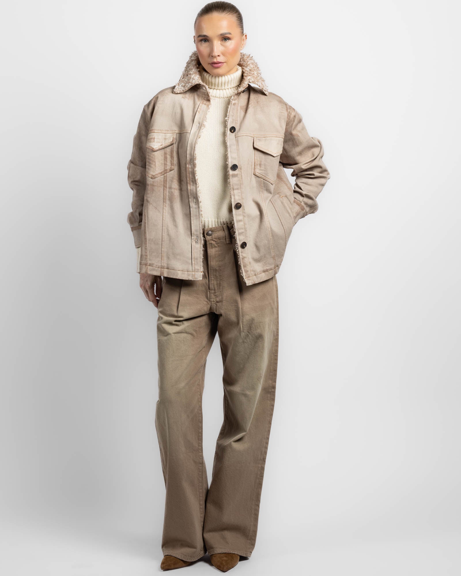 Chemise en jean veste