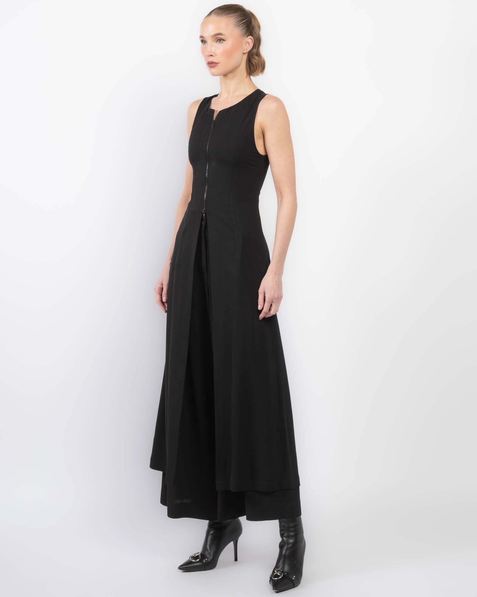 Zipper Long Waistcoat