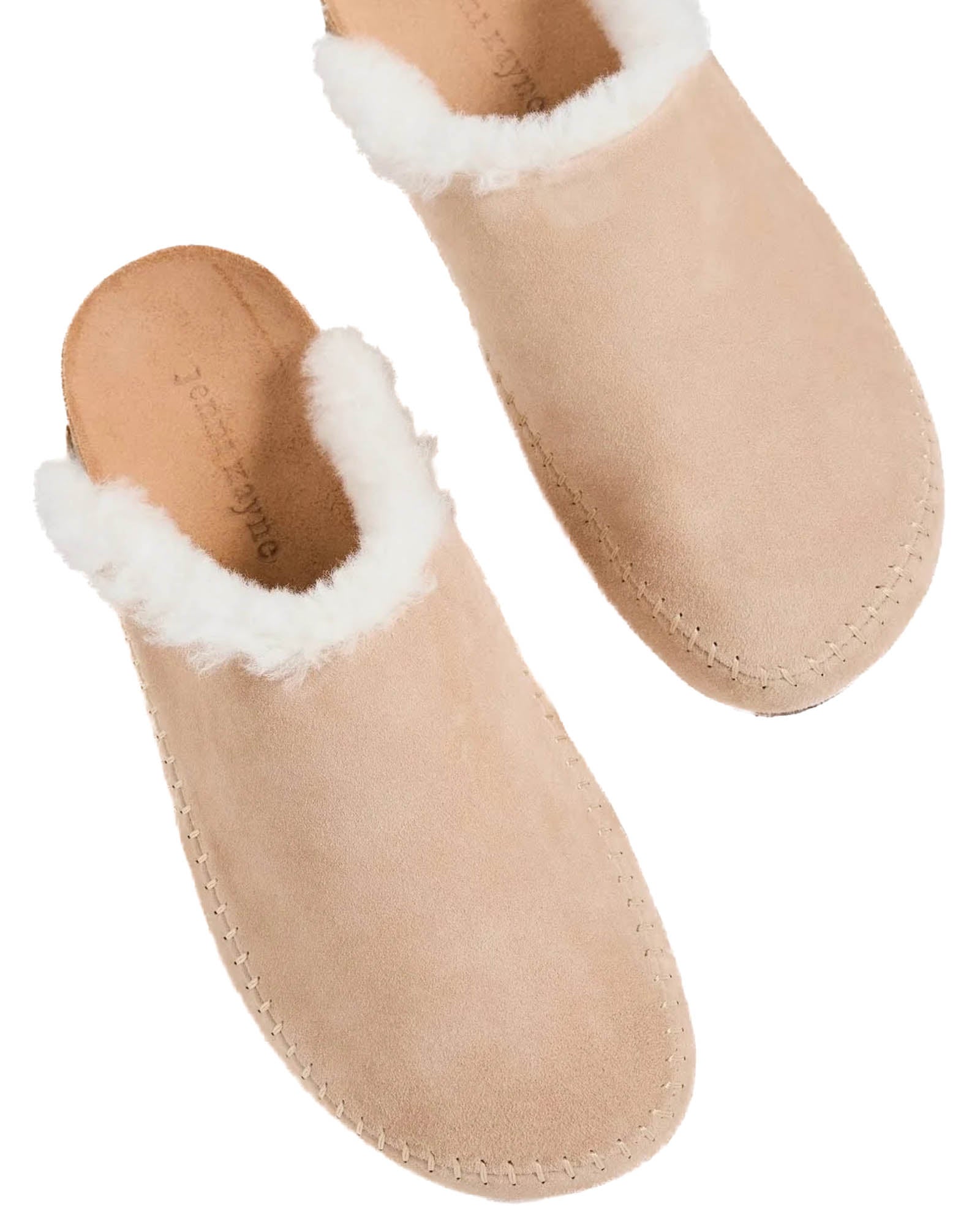 Sabots mocassins doublés en peau lainée