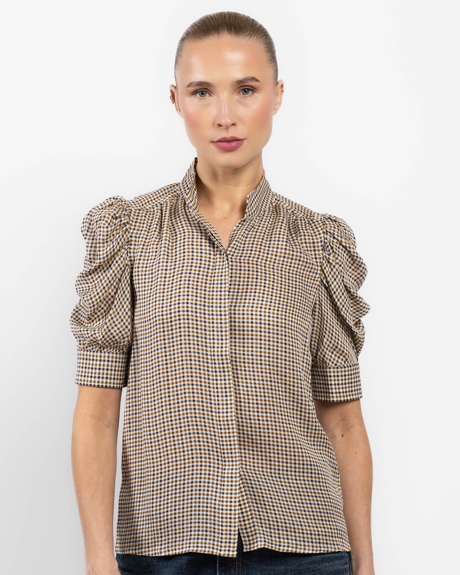 Houndstooth Gillian Blouse
