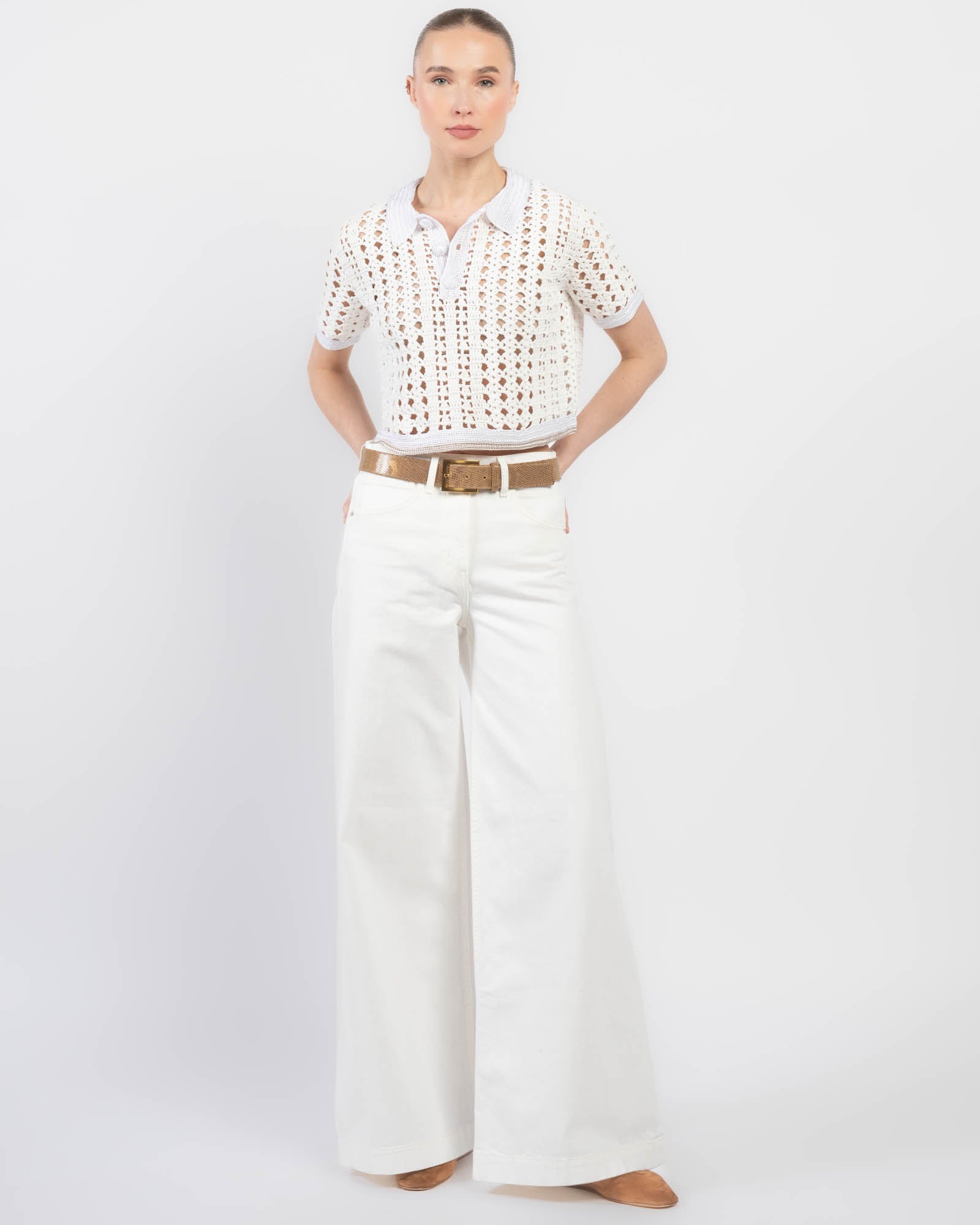 Crochet Crop Polo