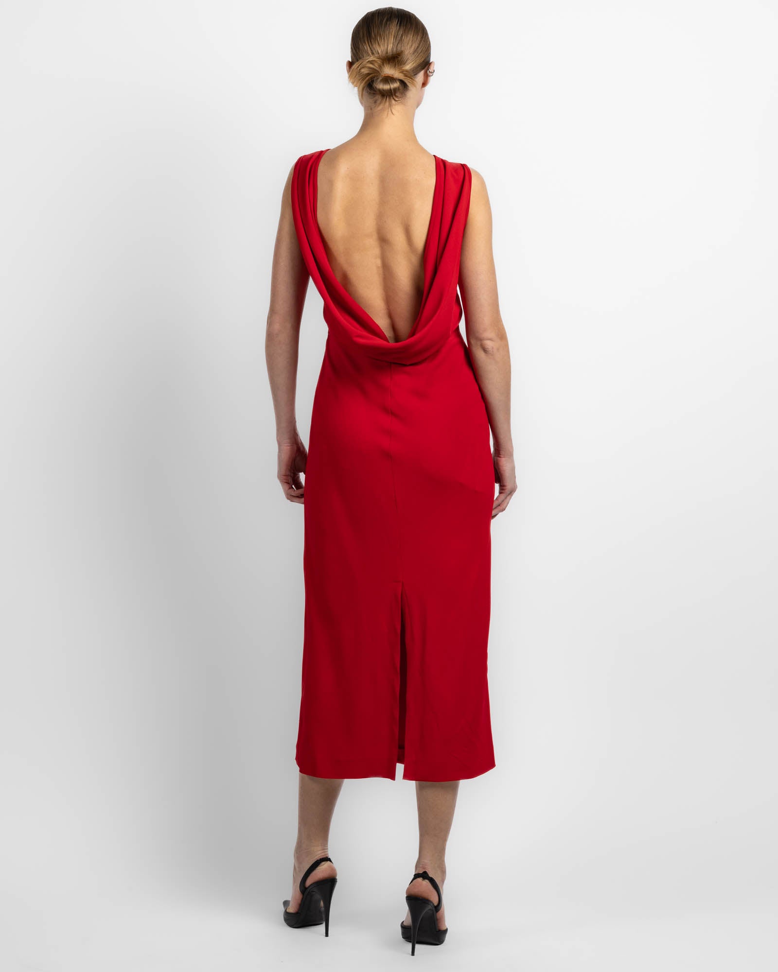 Cowl Back Dress