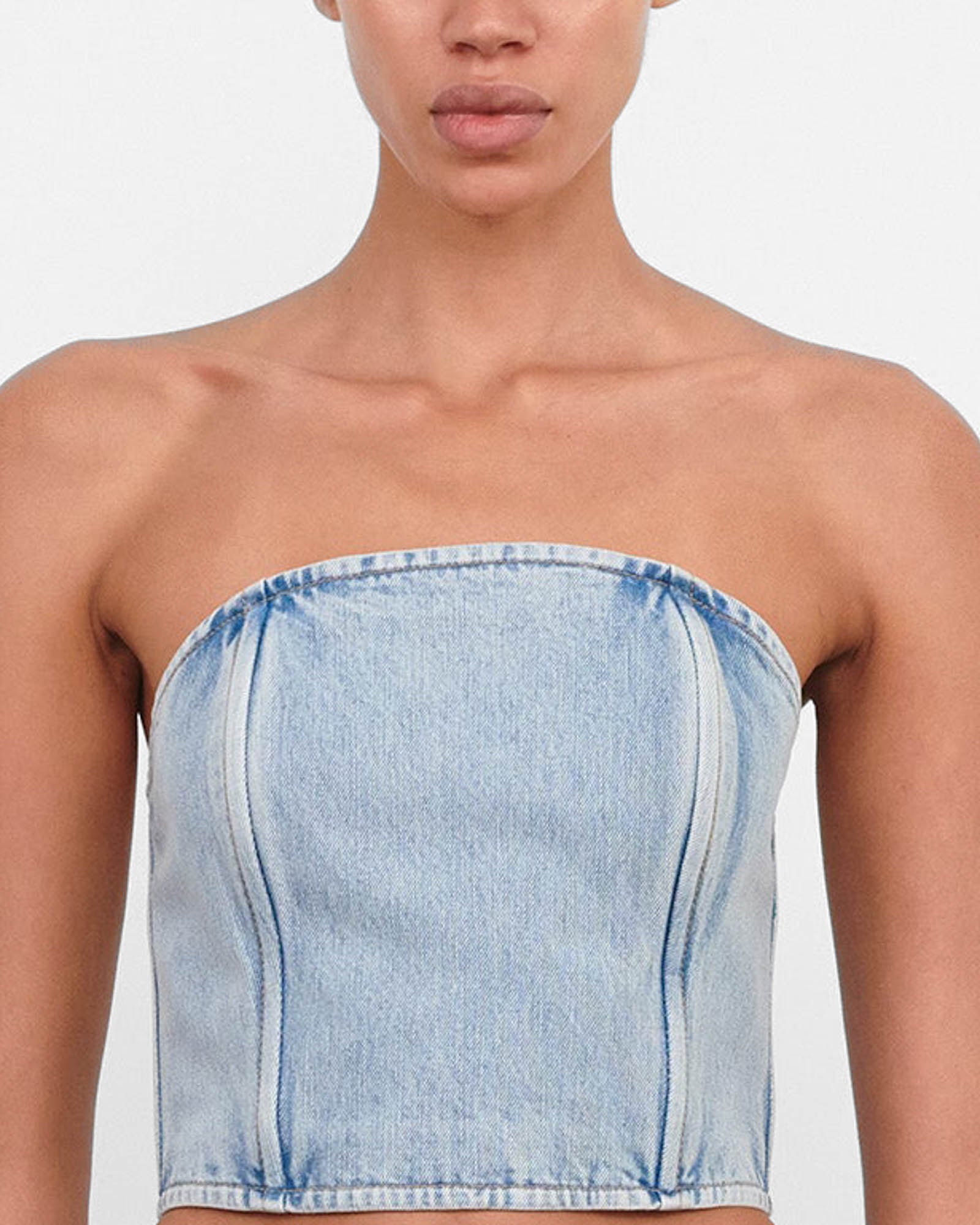 Denim Tube Top