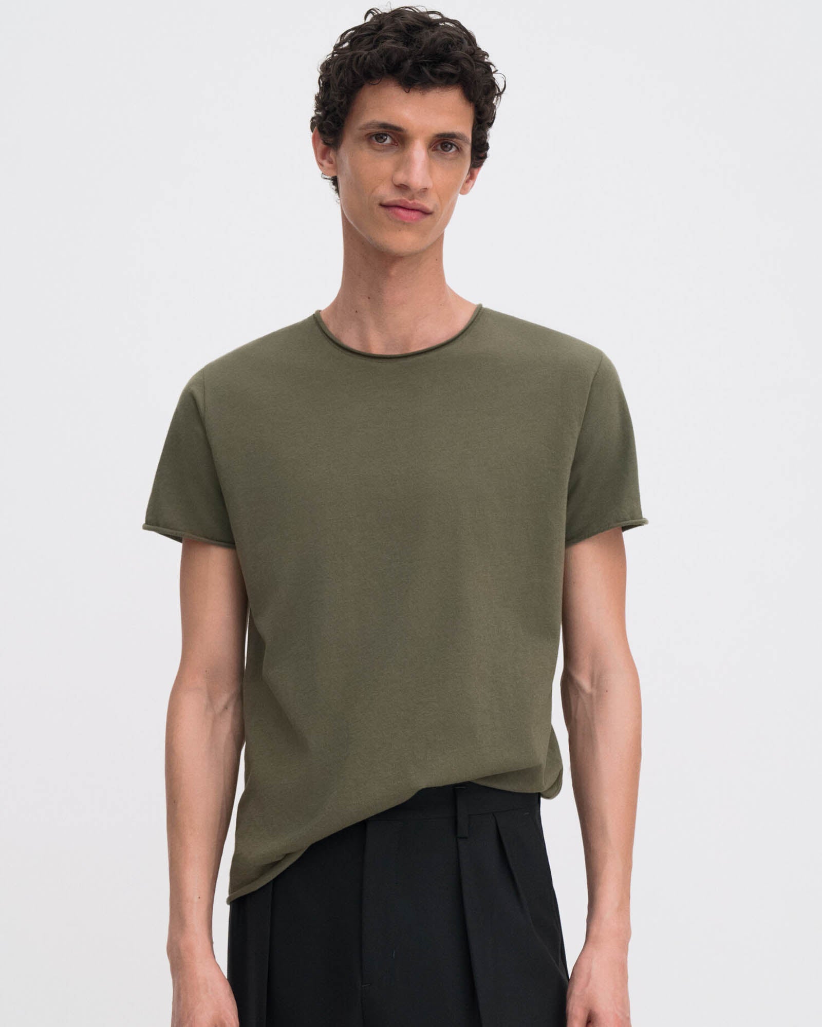 Roll Neck Short Sleeve Tee