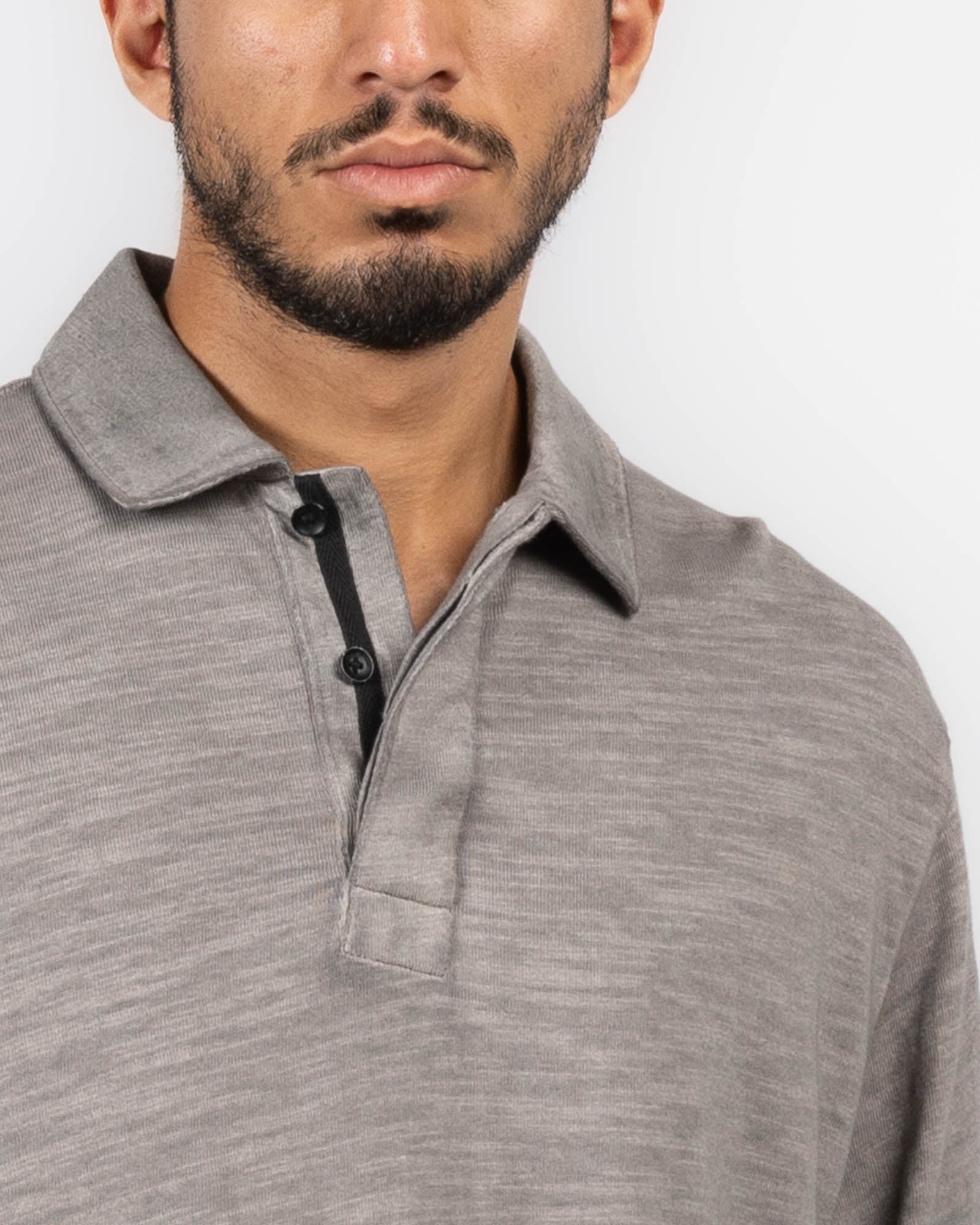 Flame Long Sleeve Polo