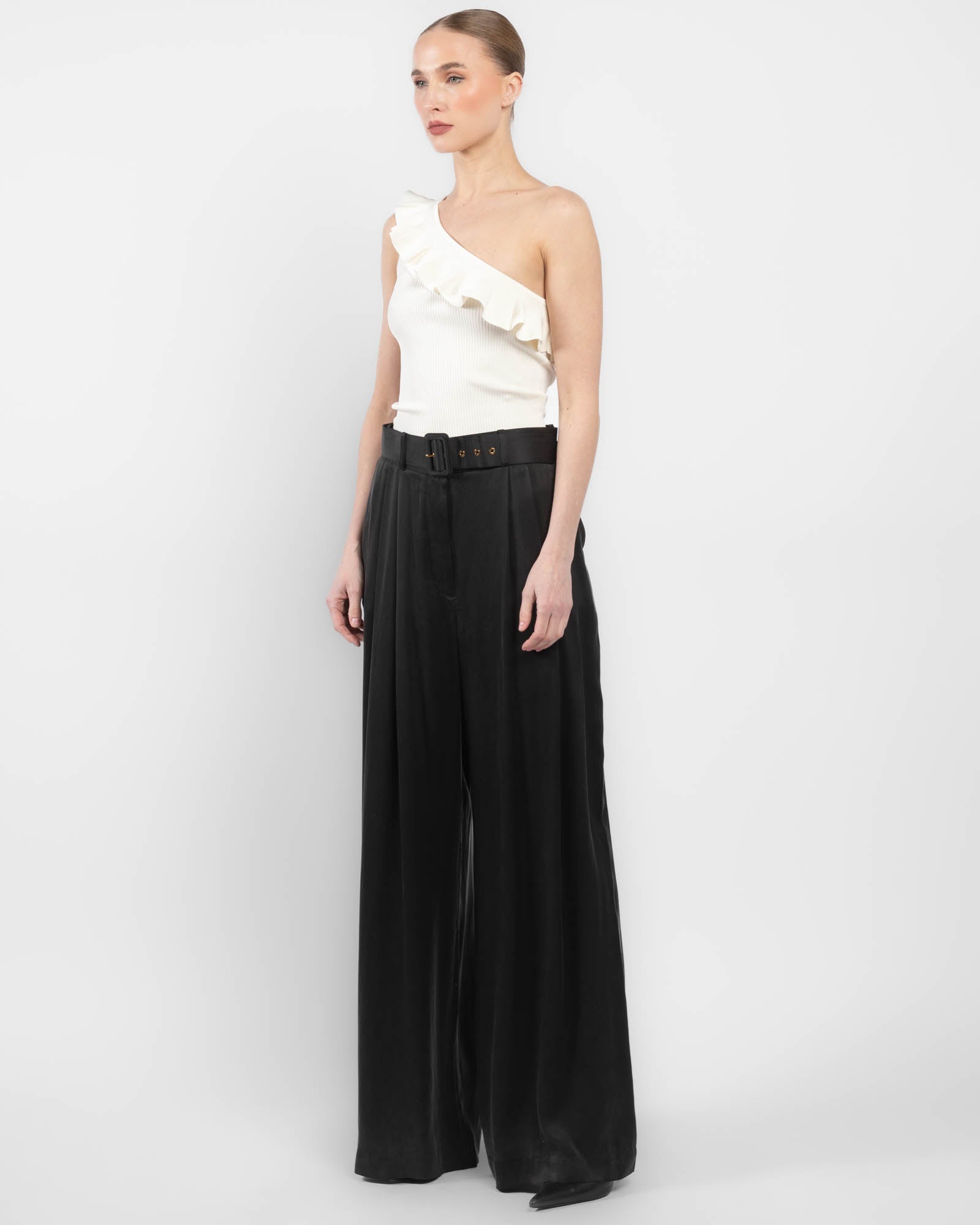 Rhiannon Frill Asymmetric Top