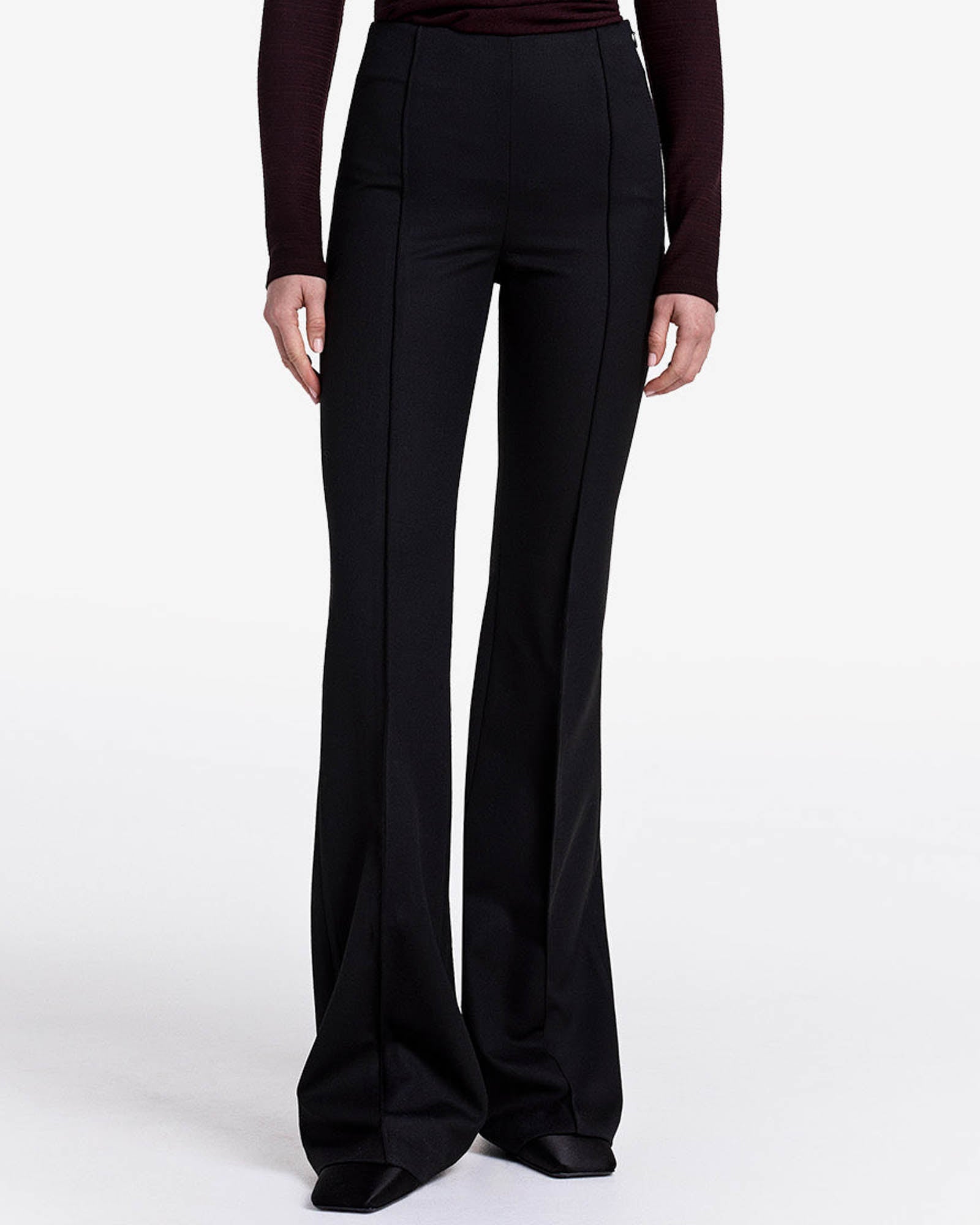 Pintuck Flare Pants