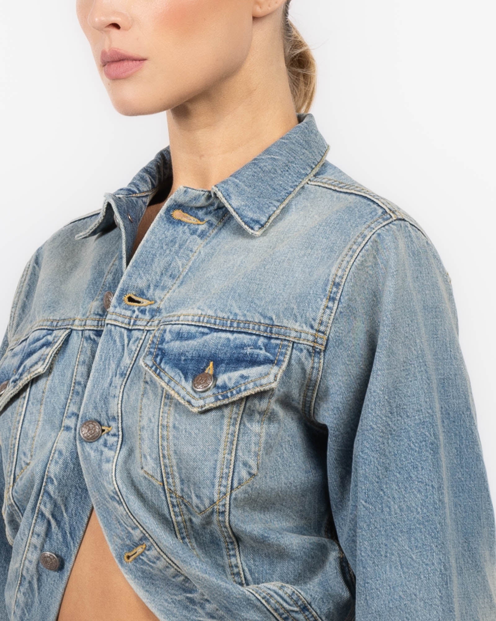Wrap Trucker Jacket