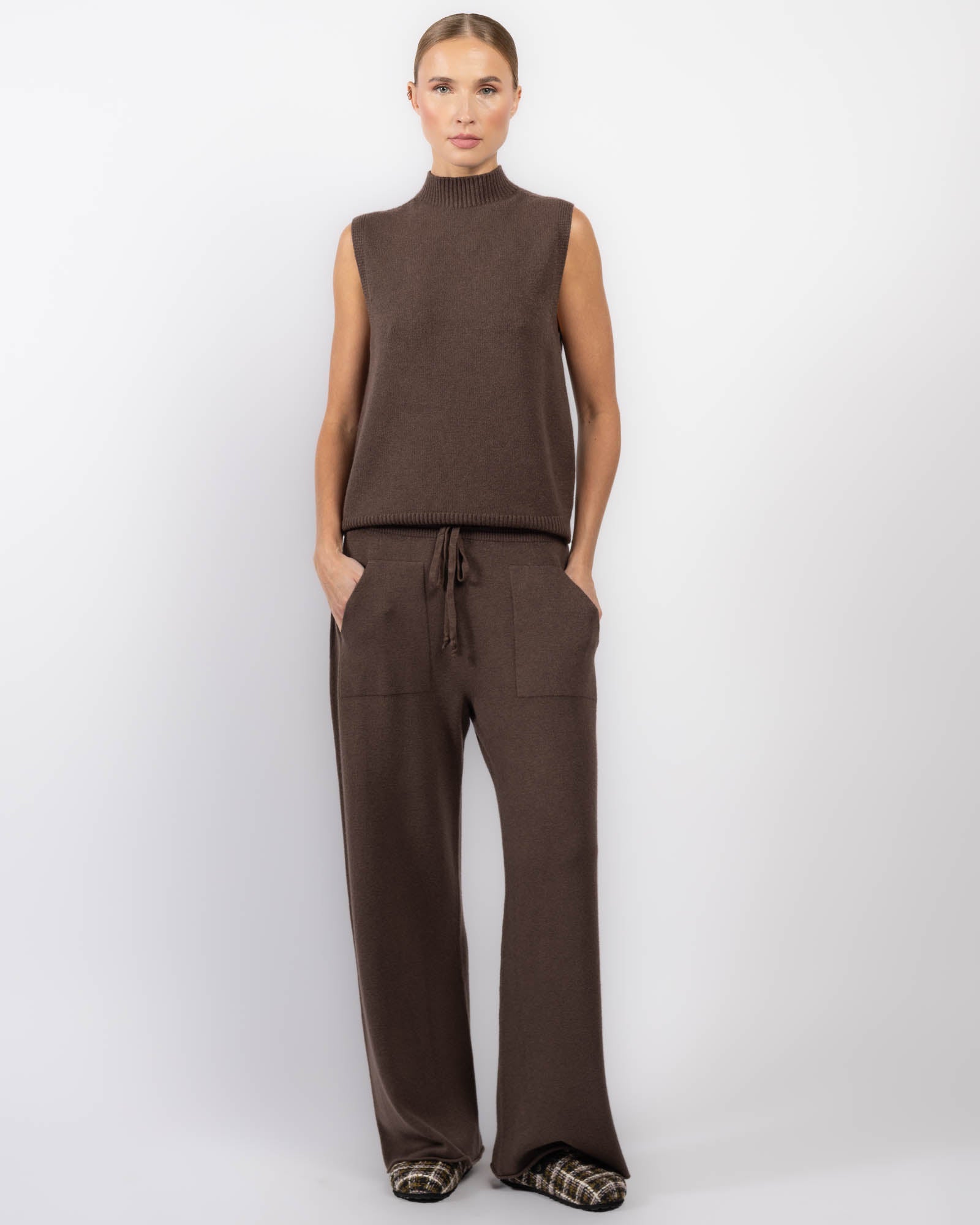 Sleeveless Turtleneck Sweater