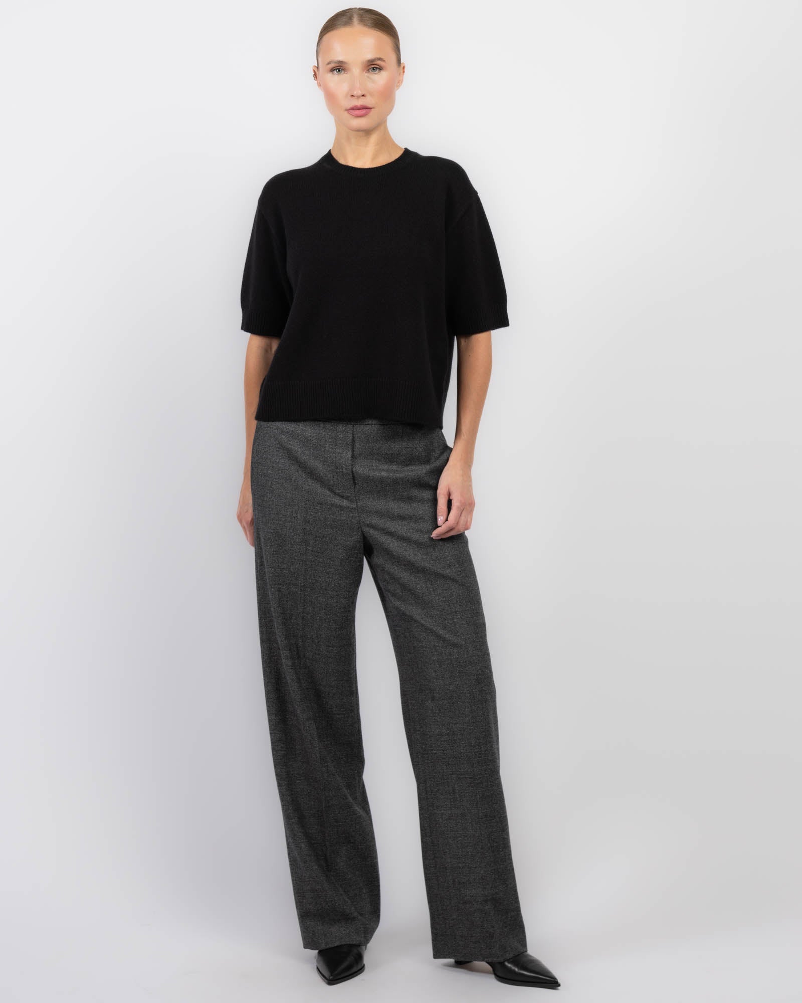 Crop Cashmere Tee