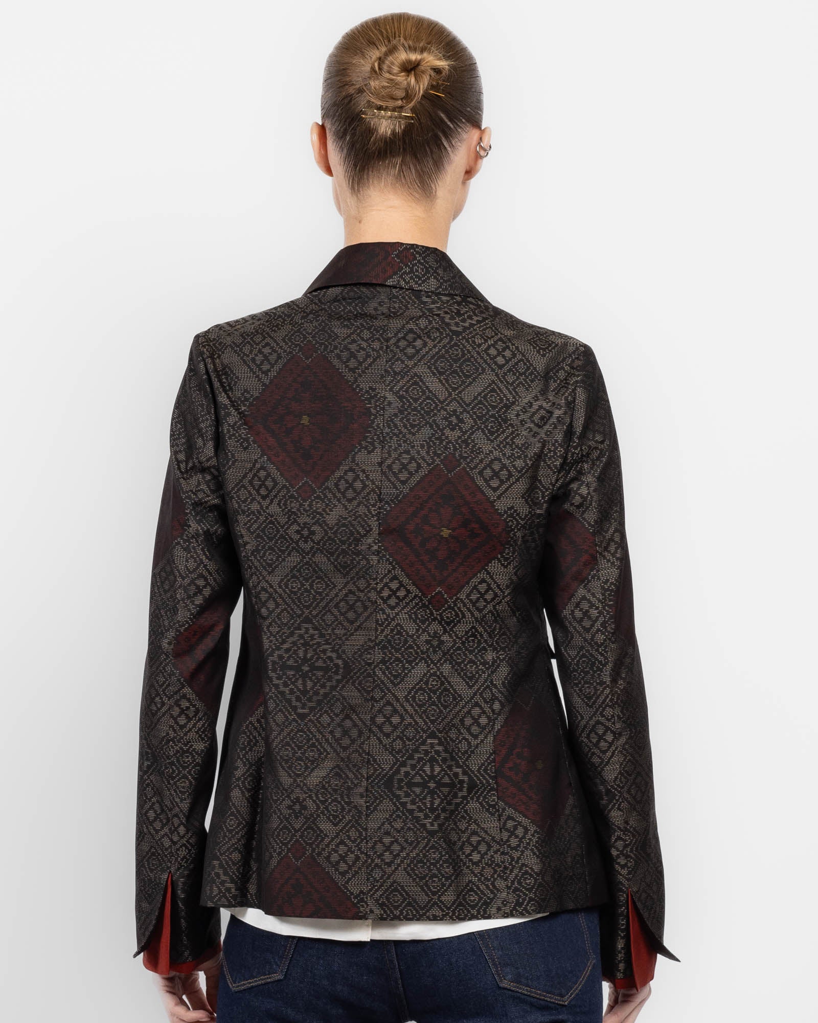 Veste croisée avec ceinture