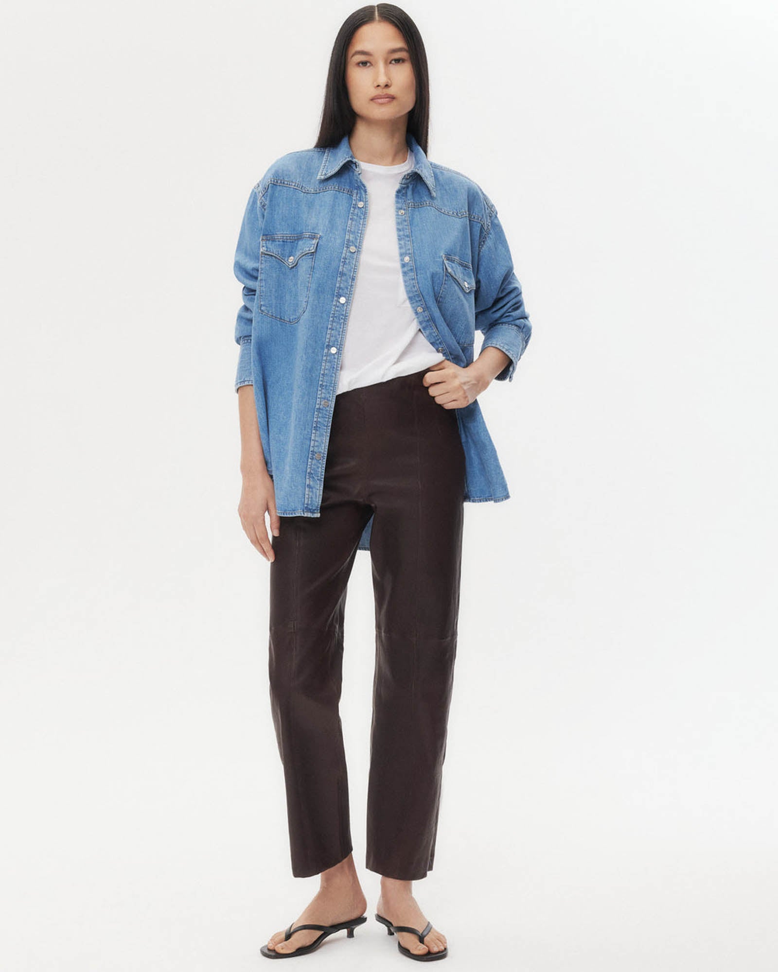 Pantalon en cuir Logan