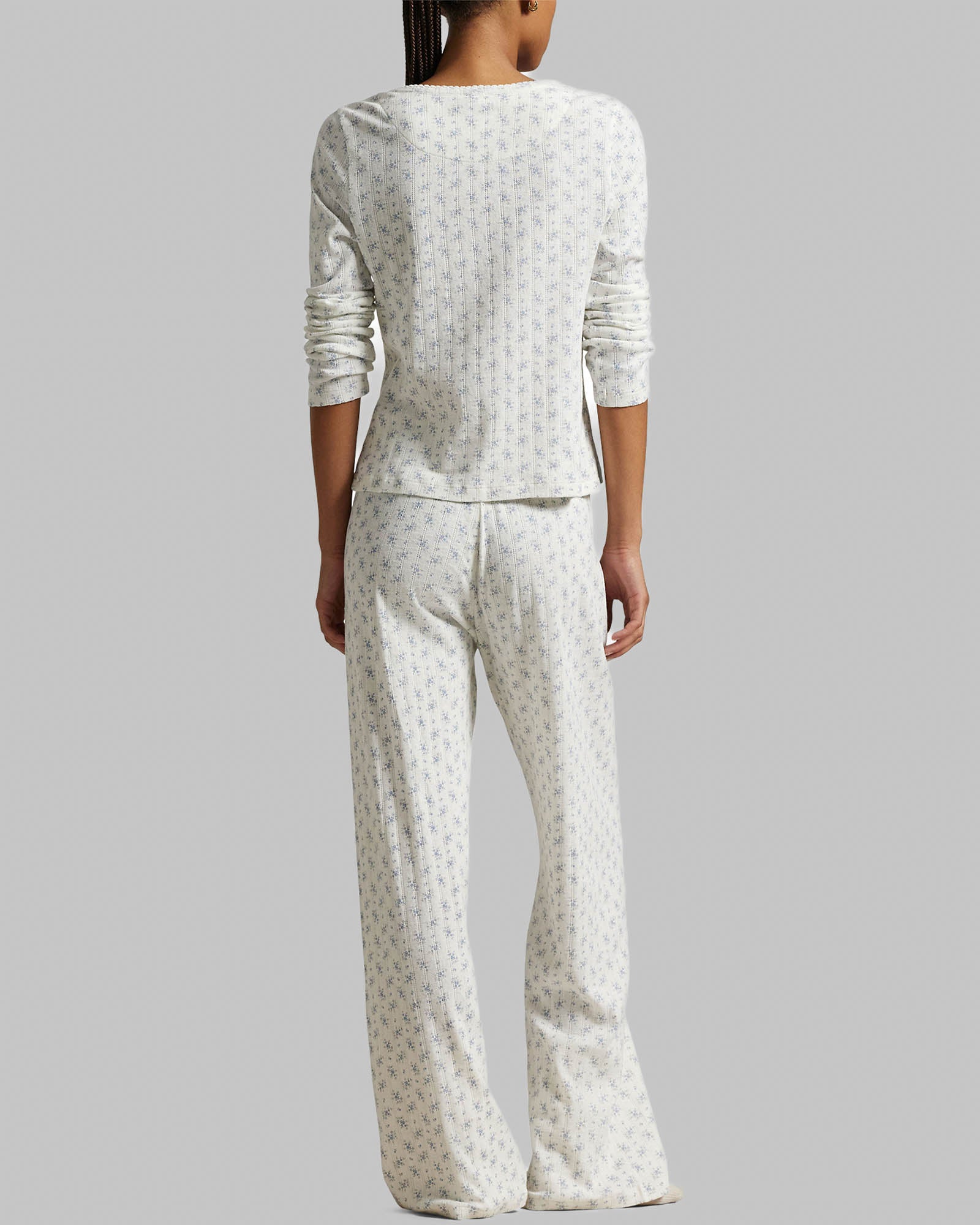 Henley Wide Leg Sleep Set