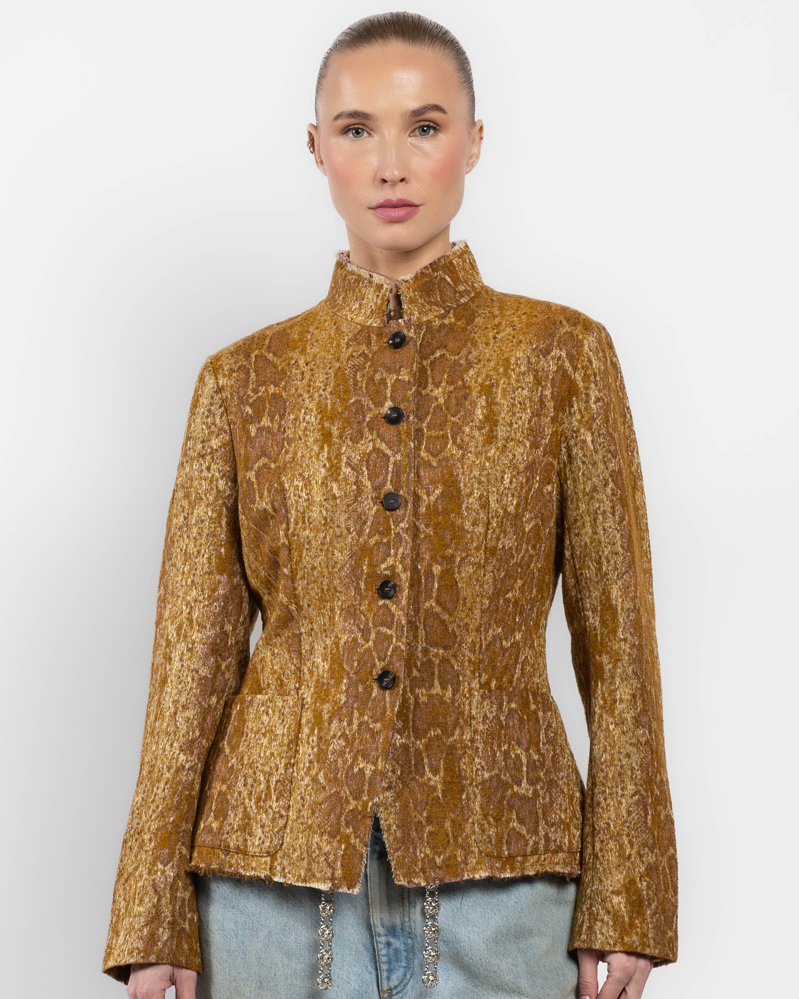 Veste slim en jacquard