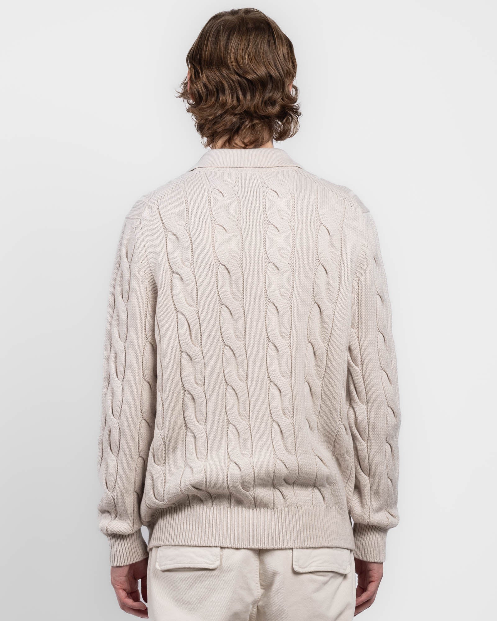 Cable Zip Sweater