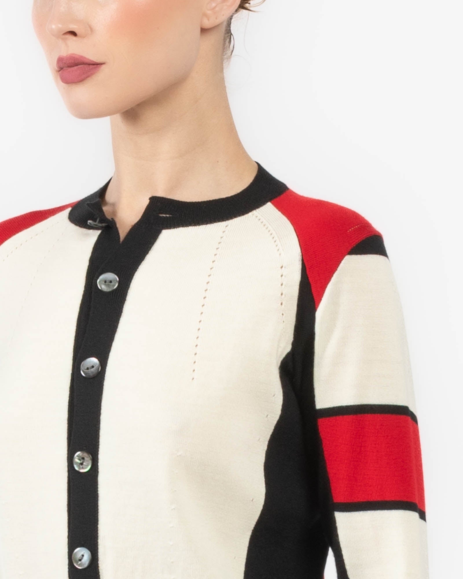 Crewneck Long Sleeve Cardigan