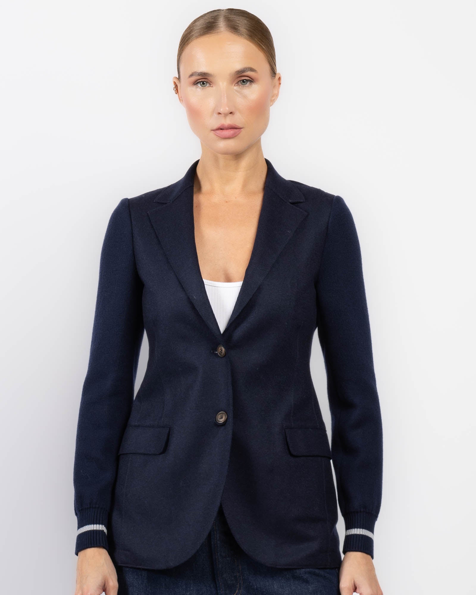 Hooded Single Breasted Blazer