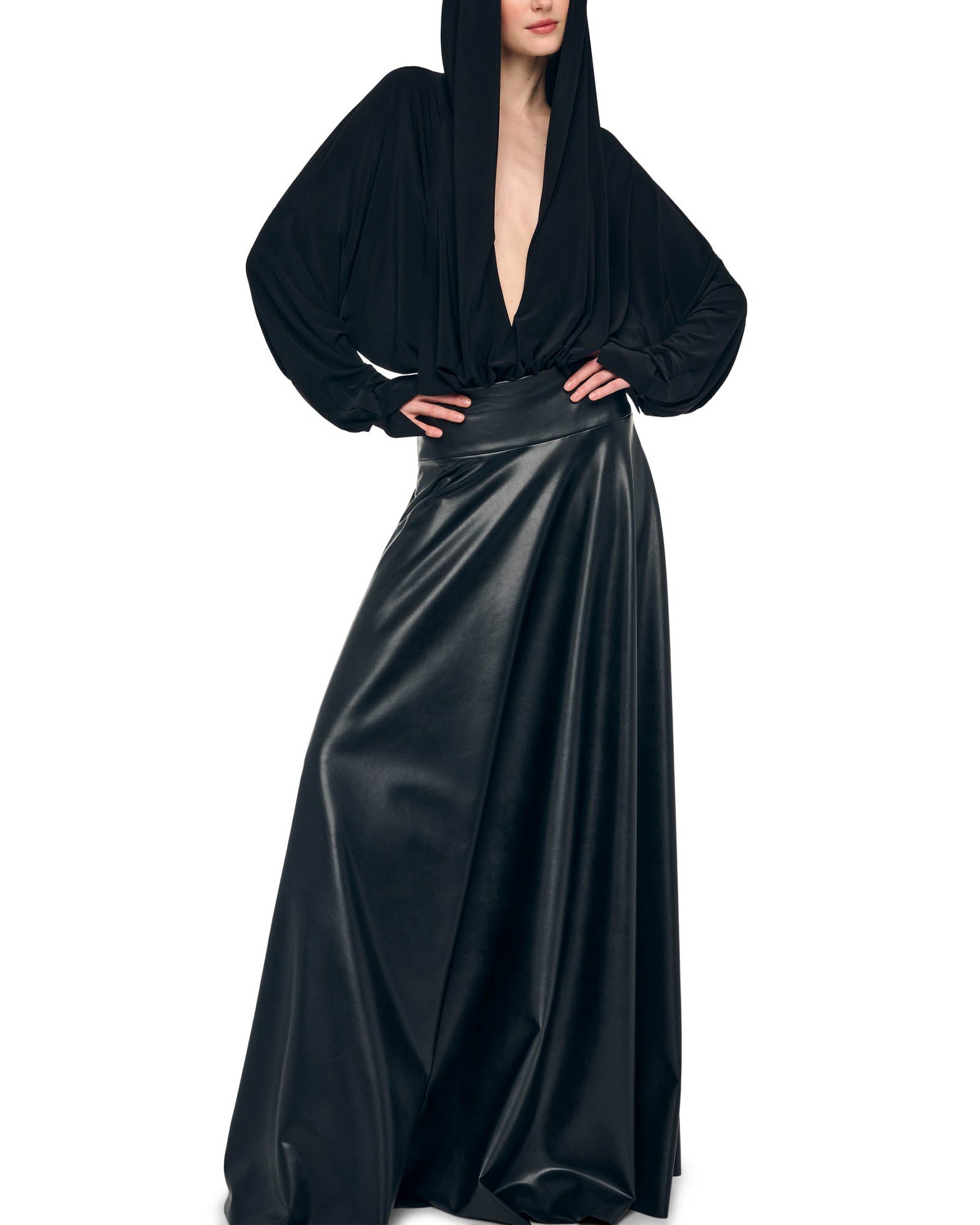 Hooded Shirt Bodysuit