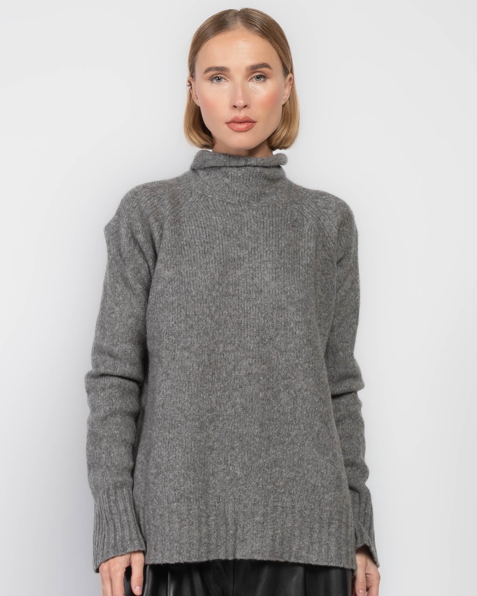 Pull à col cheminée