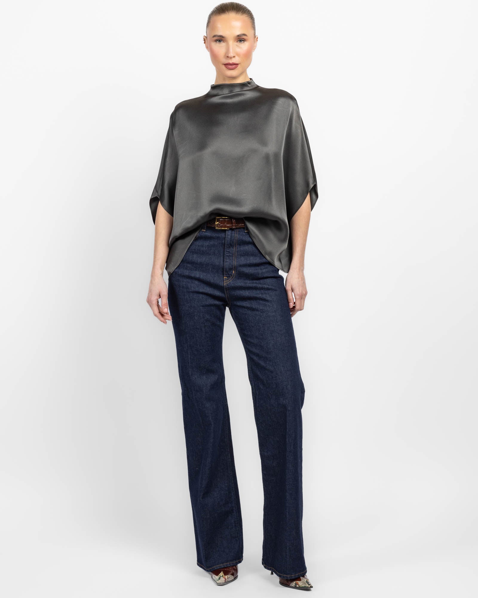 Satin Cape Tee