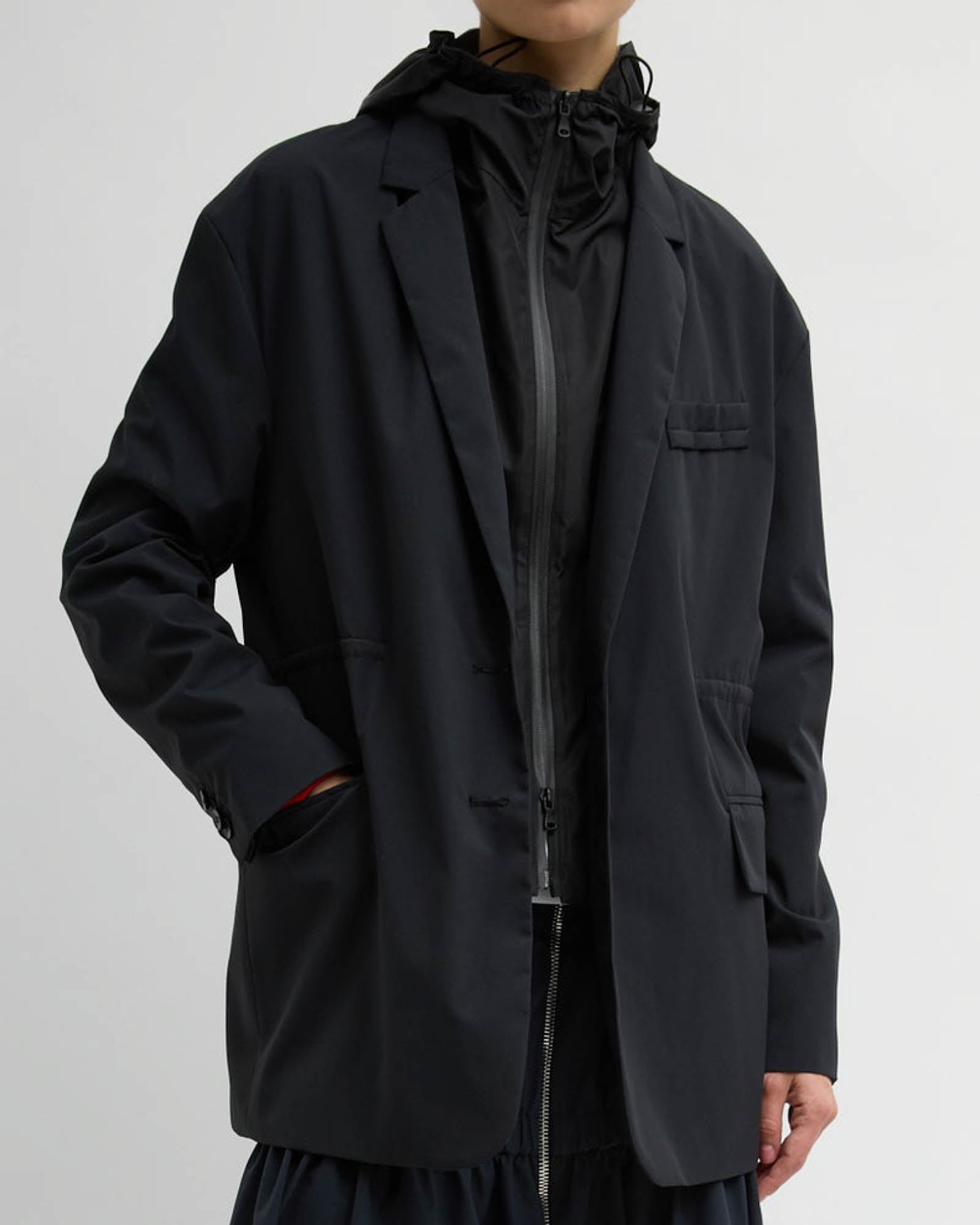 Anorak Blazer With Zip Vest