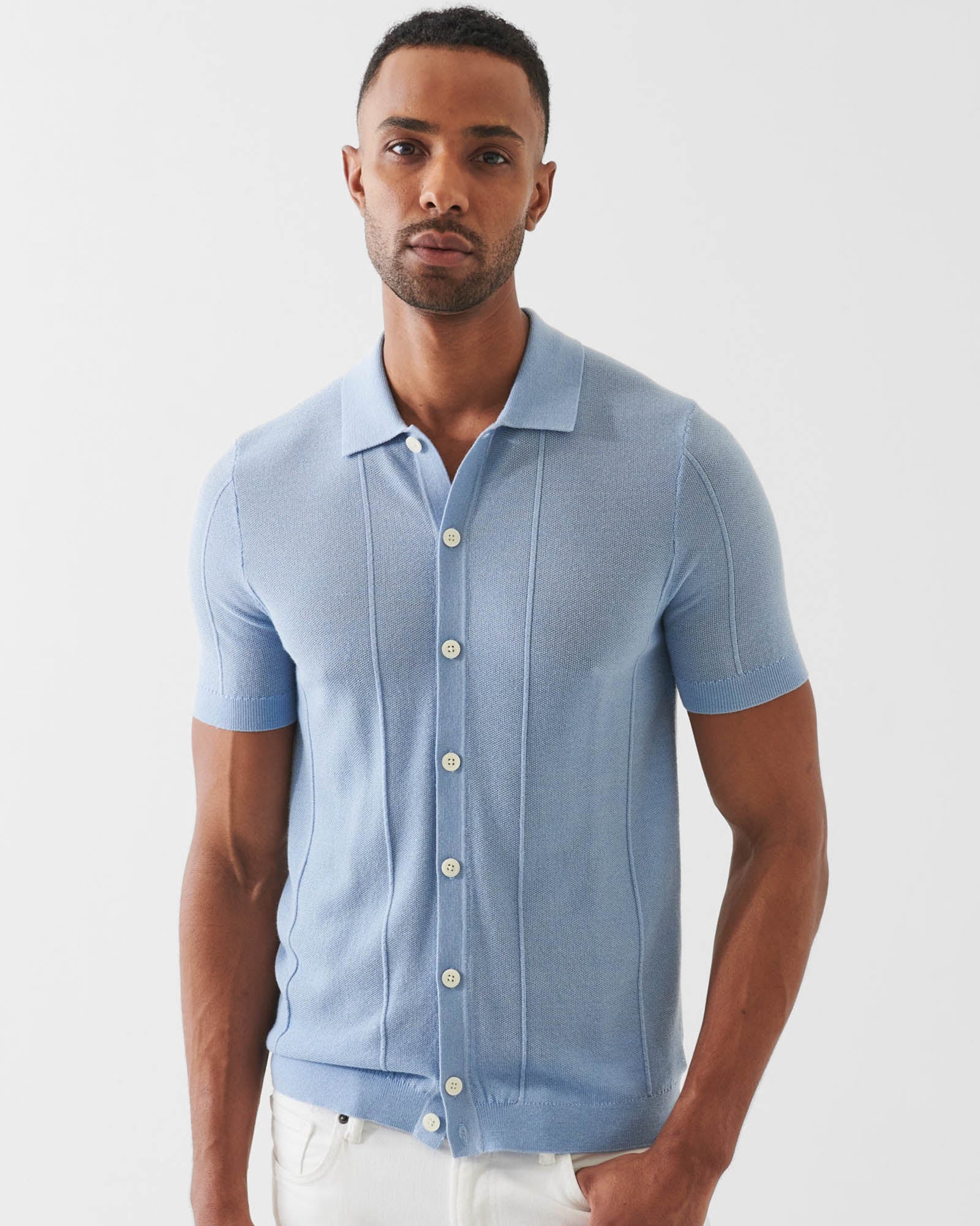 Short Sleeve Seed Stitch Sweater