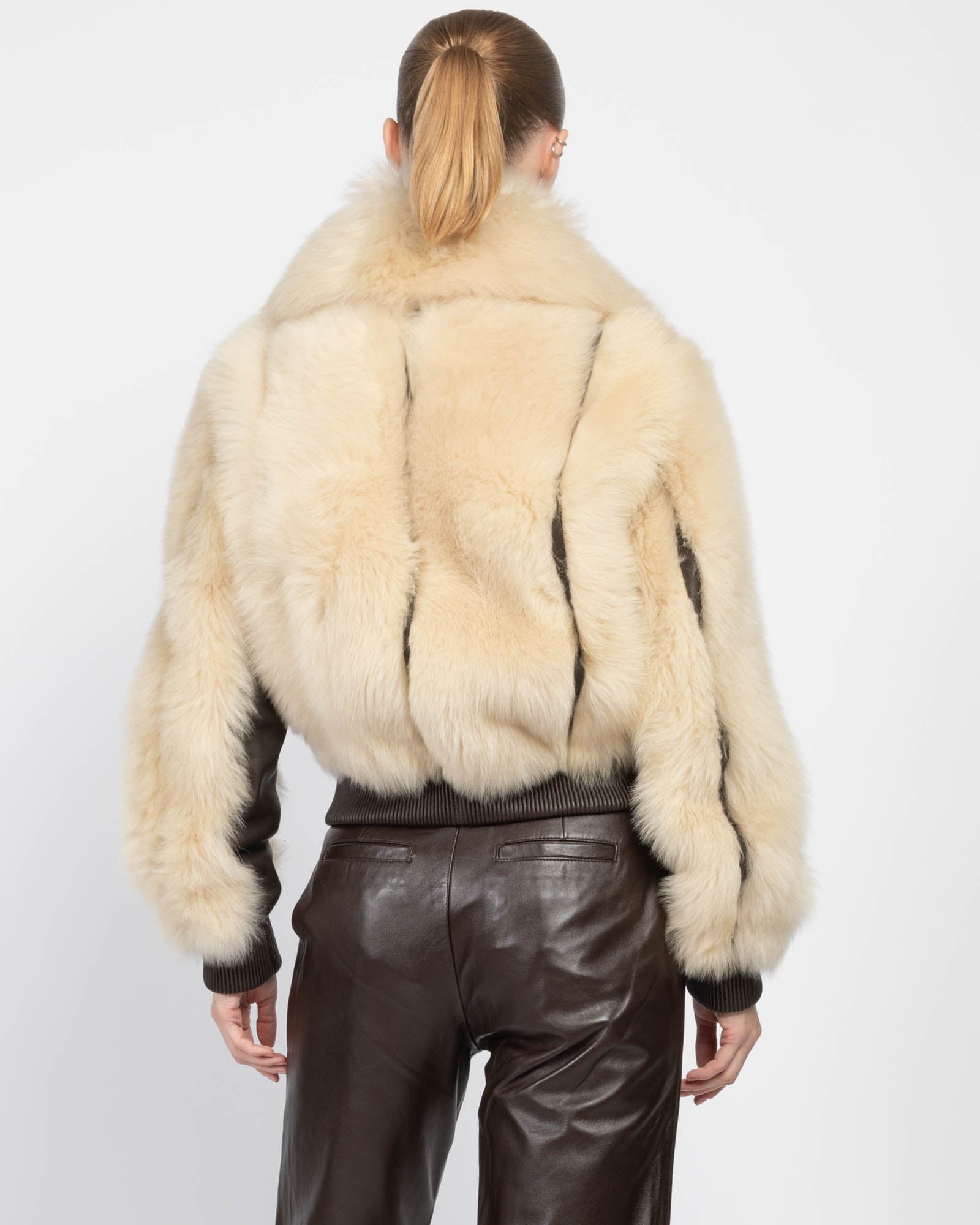 Illustration Shearling Jacket