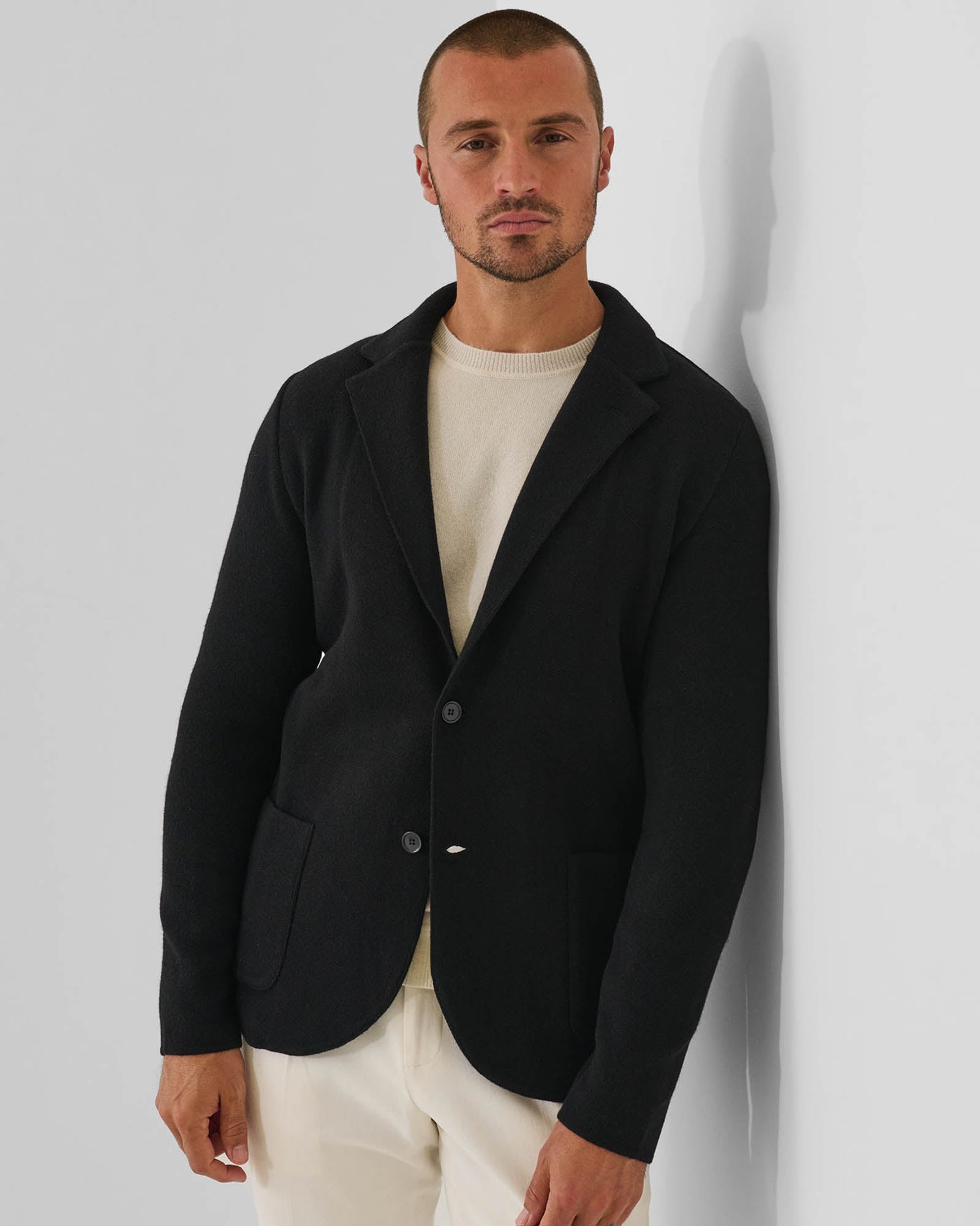 Eco Cashmere Patch Blazer