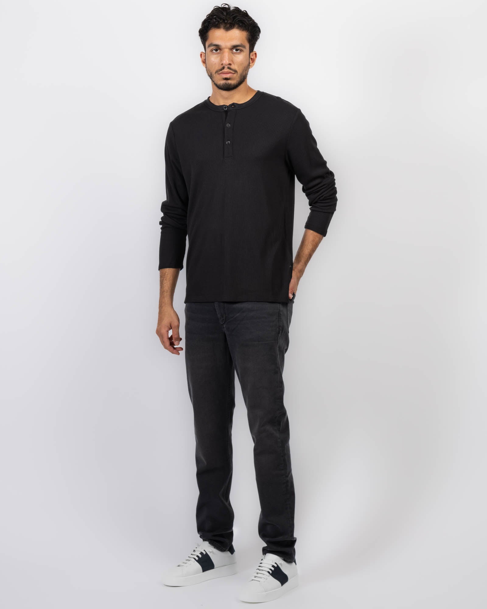 Tech Waffle Henley Top