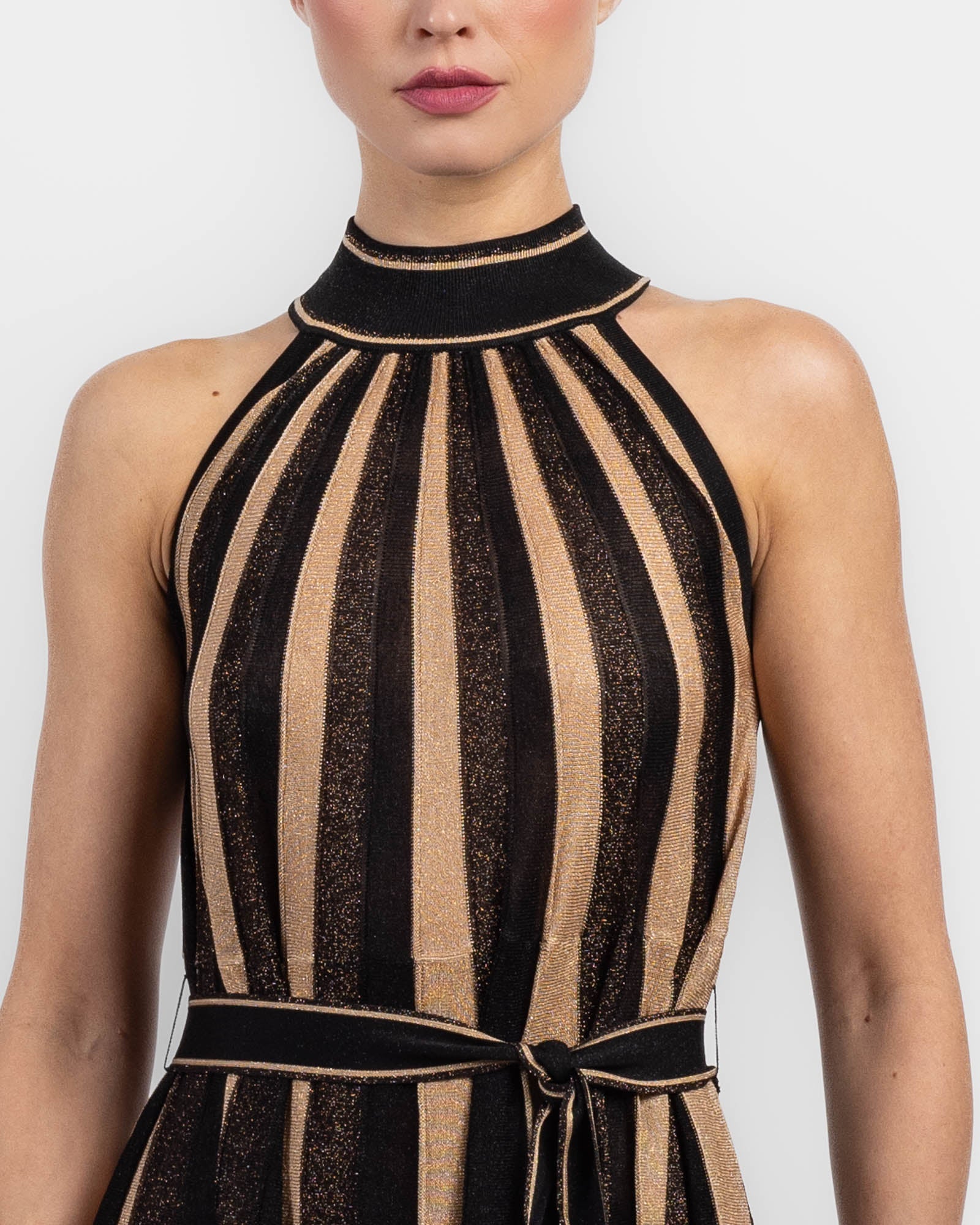 Metallic Strap Dress