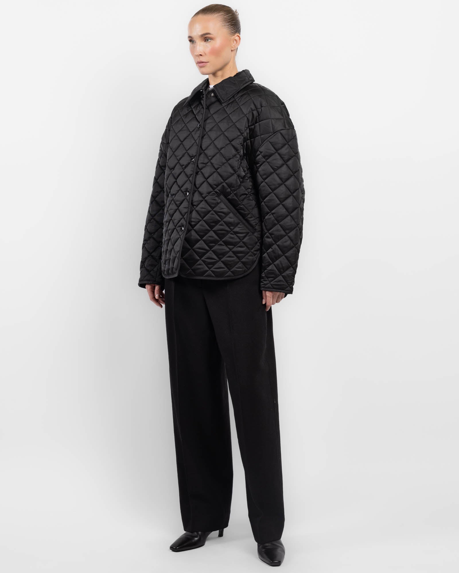 Collar Quilted Jacket