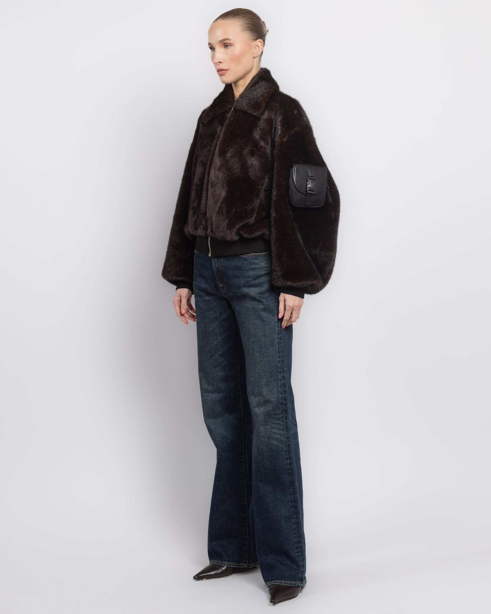 Faux Fur Bomber Jacket