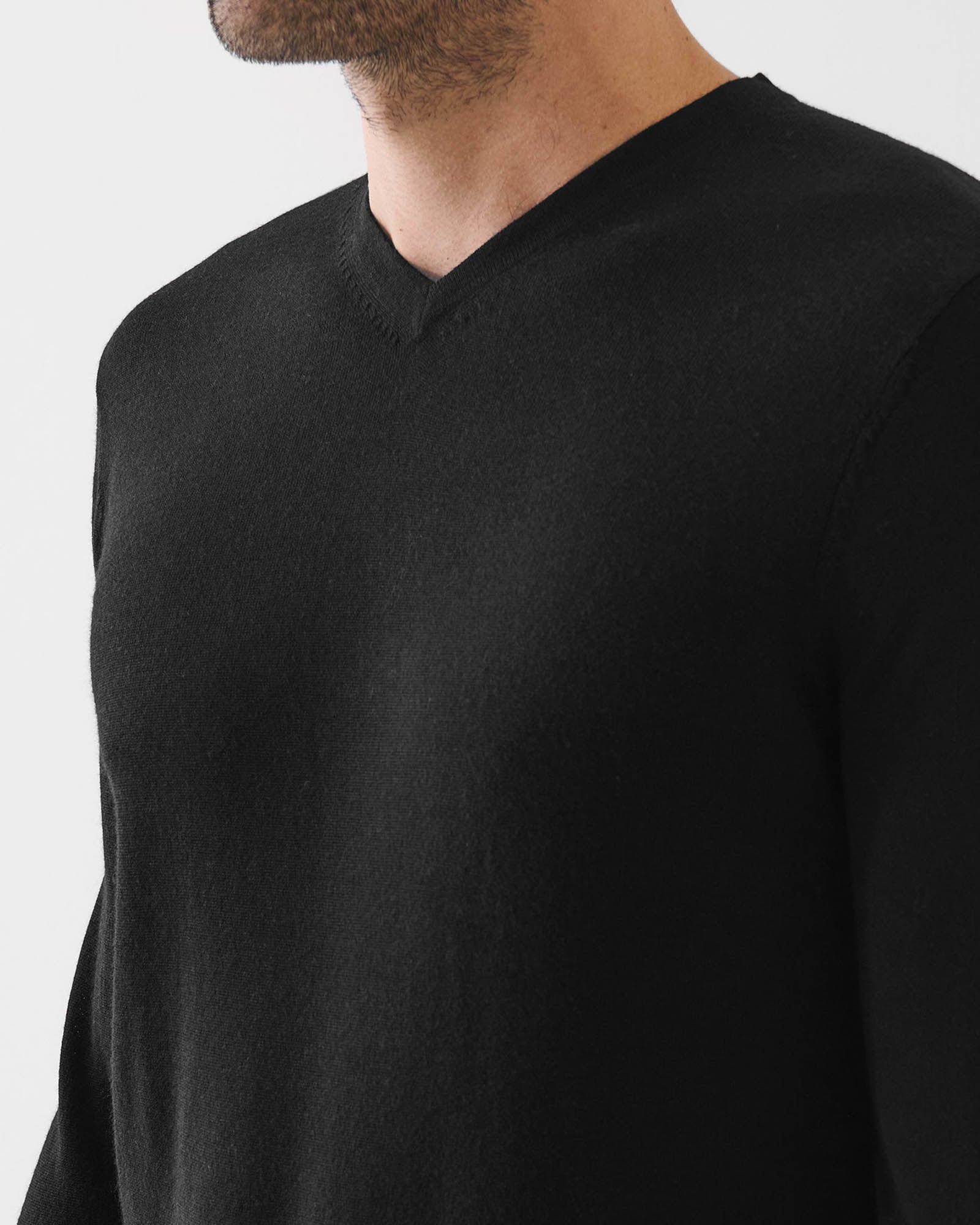 14 Gauge Merino V-Neck