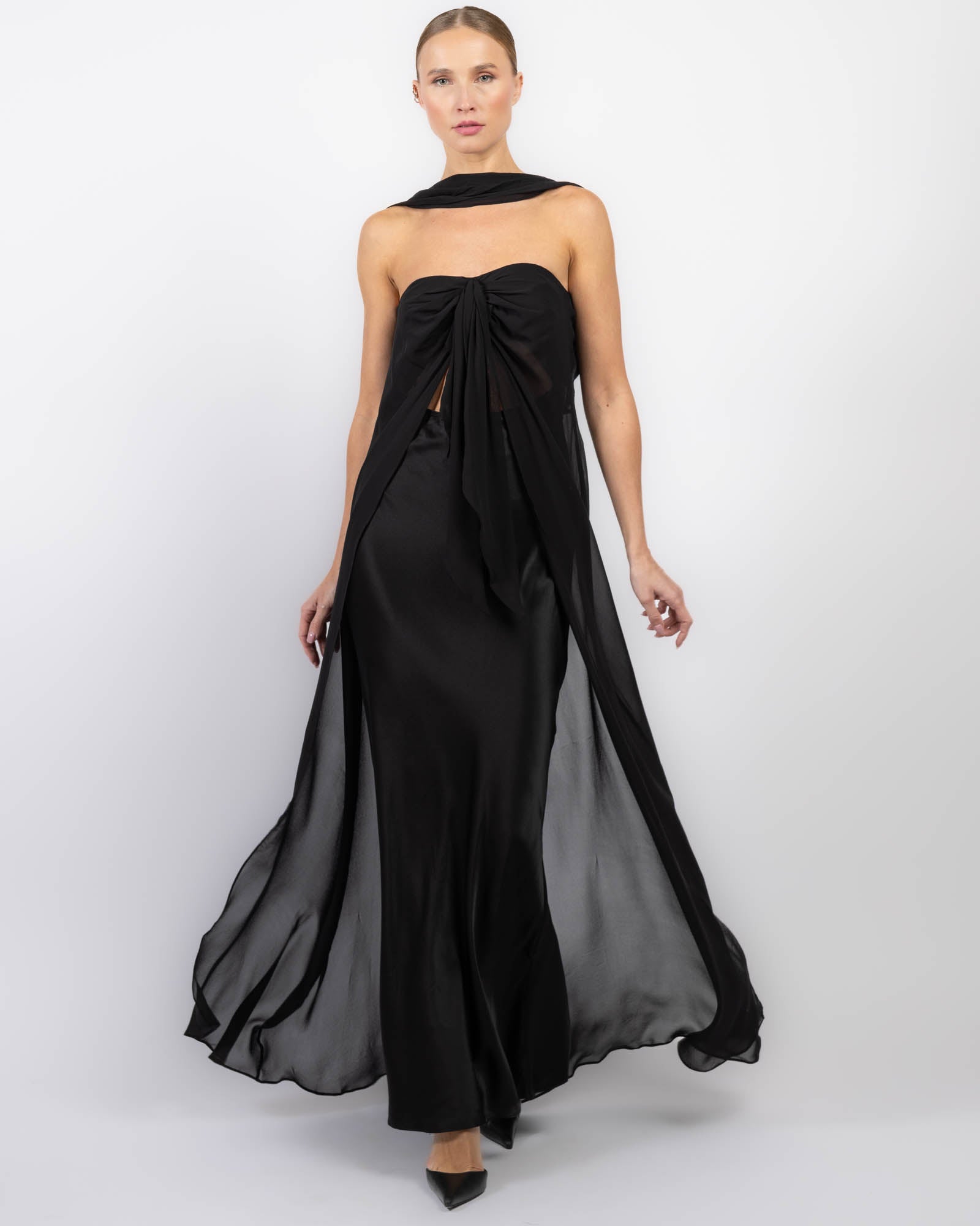Robe dos nu inversée