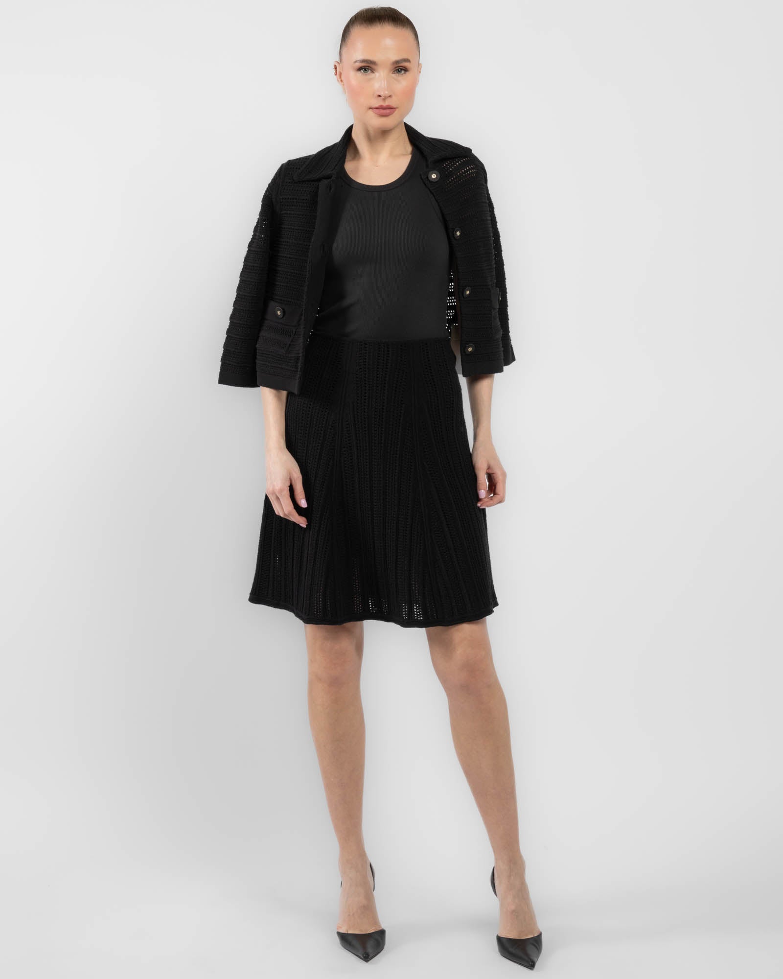 Precise Pointelle Skirt