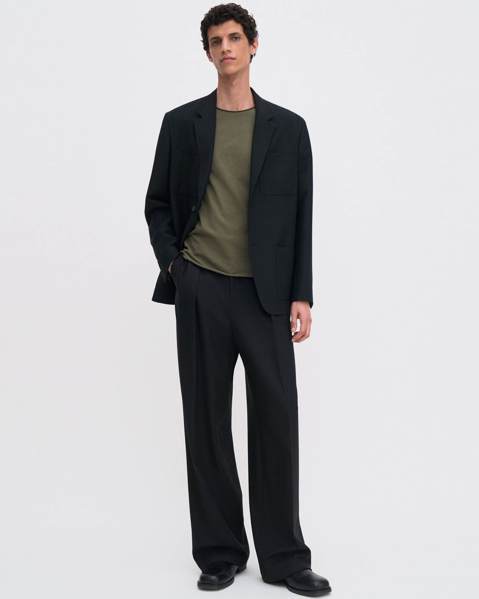 Roll Neck Short Sleeve Tee