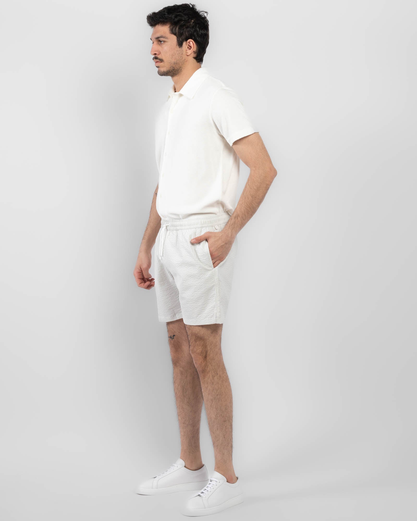 Seersucker Swim Shorts