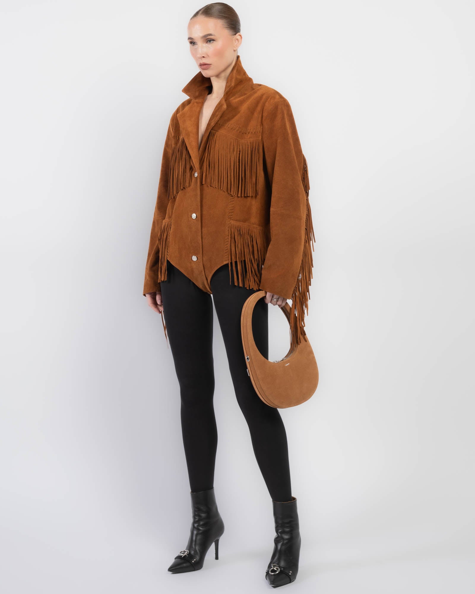 Suede Fringe Jacket