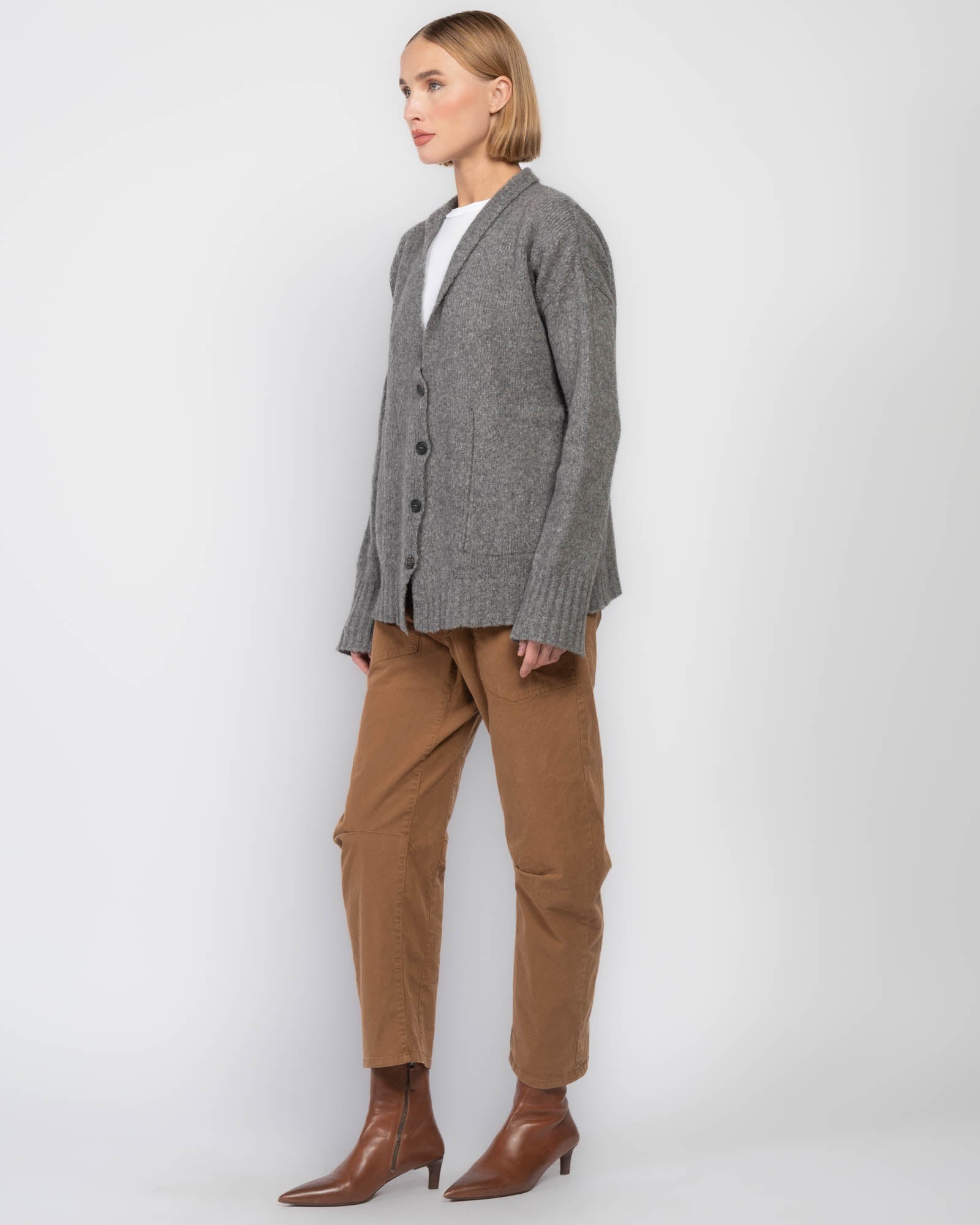 Cardigan à col souple