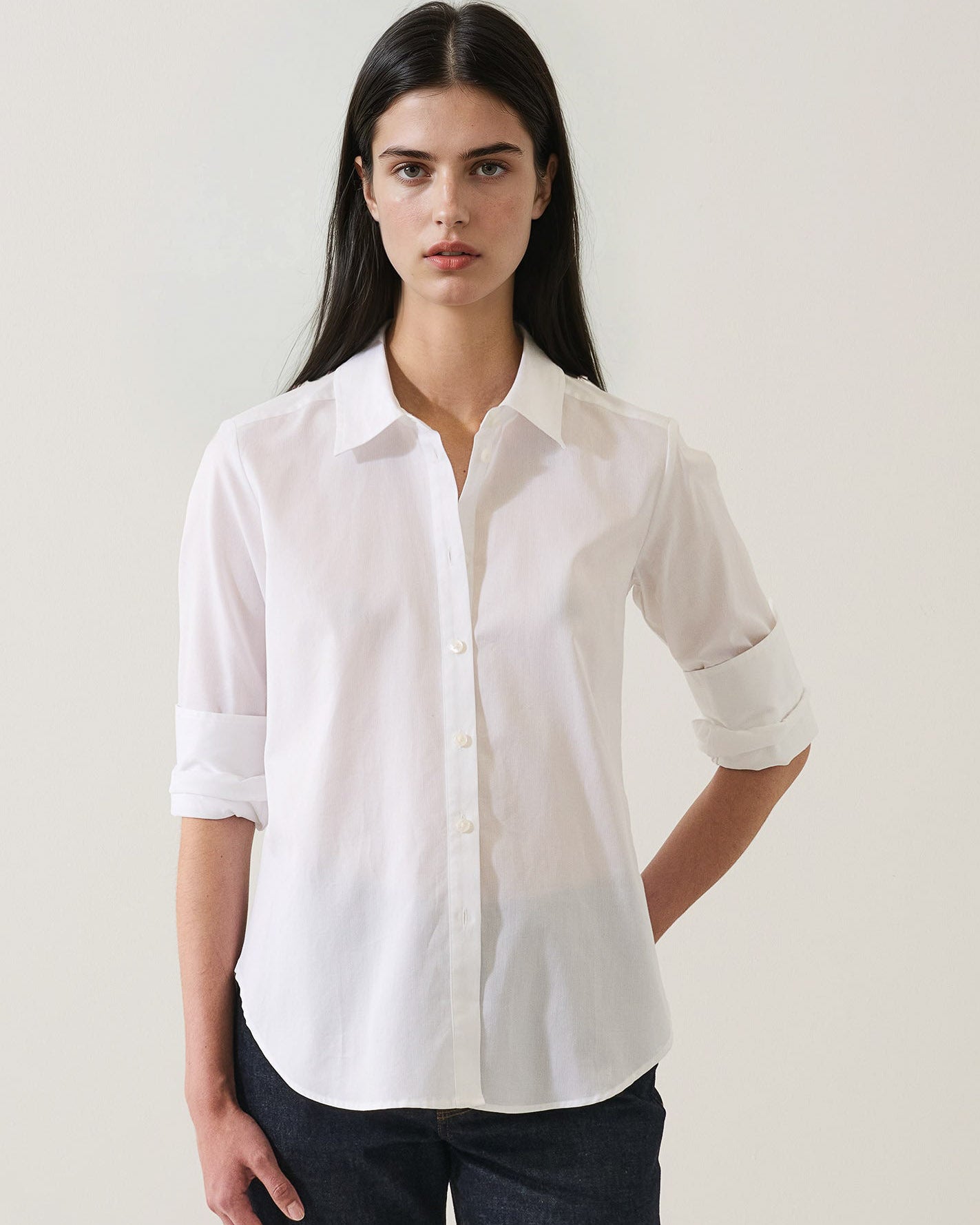 Long Pinstripe Essential Shirt