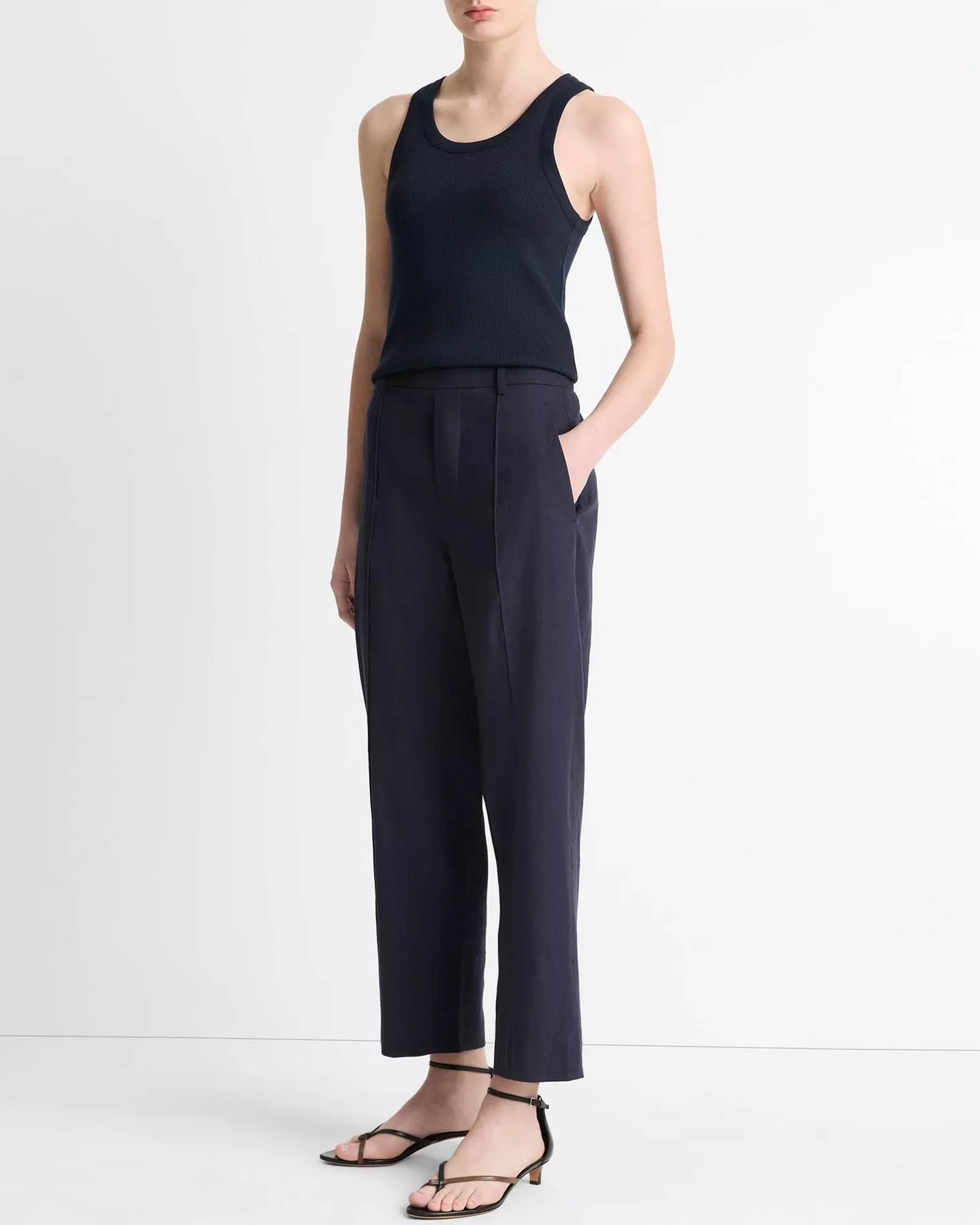 Tapered Pull On Pants