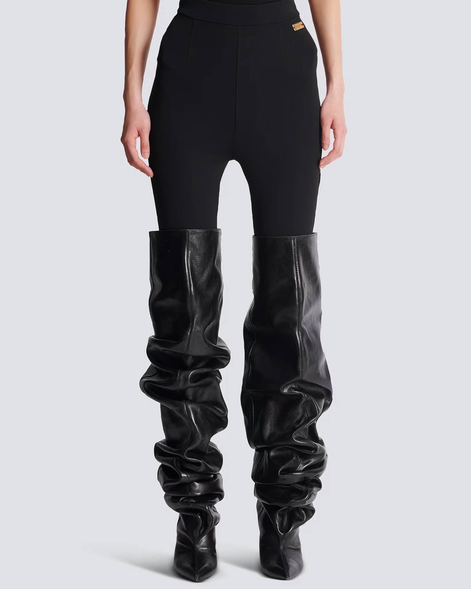 Zipped Jersey Leggings