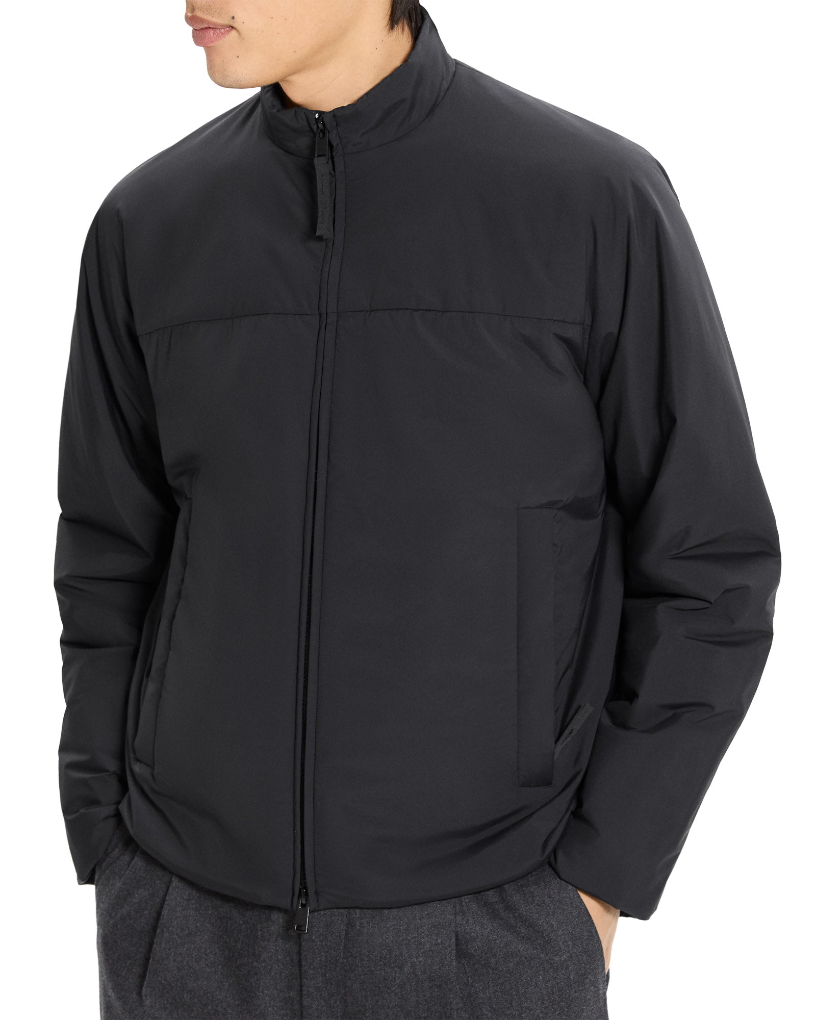 Layer Stand Collar Jacket