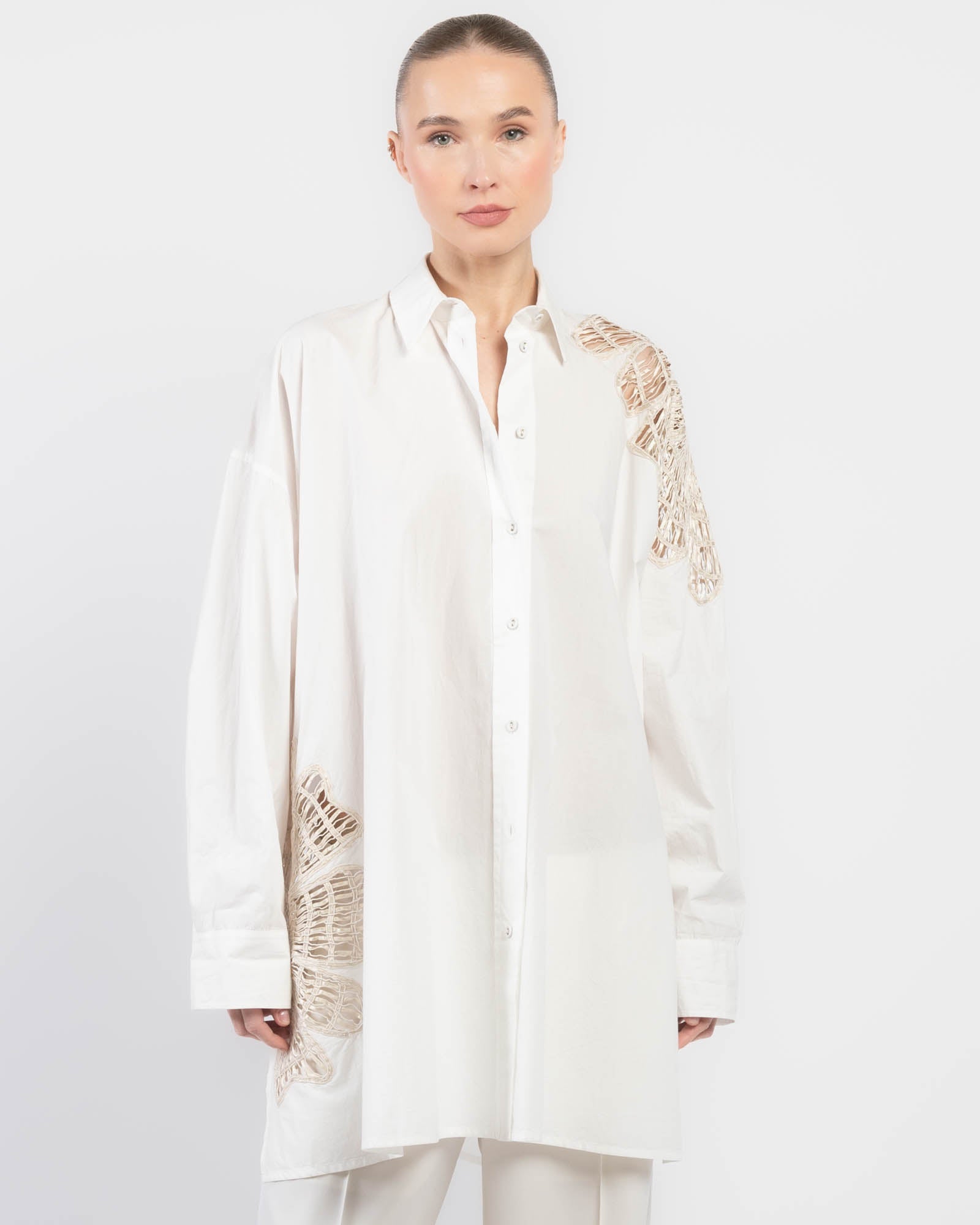 Flower Poplin Shirt